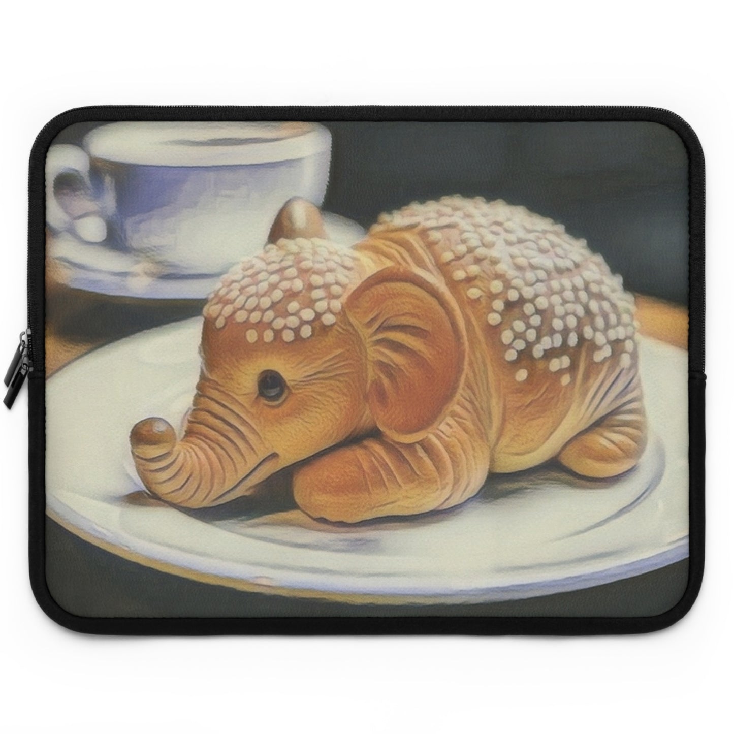 Laptop Sleeve - Elephantine Delight Colored Pencil Sketch