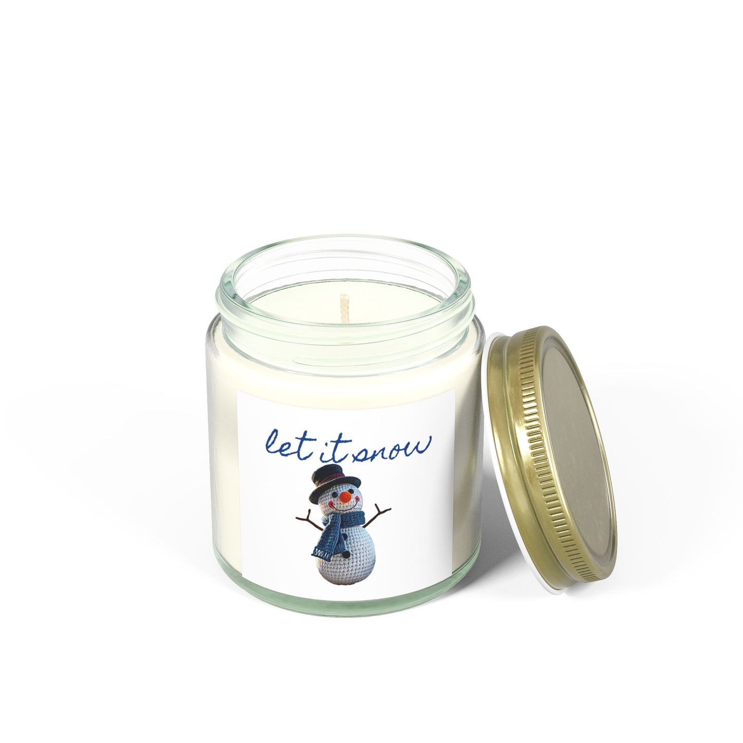 Candle Snowman Design Scented Candle