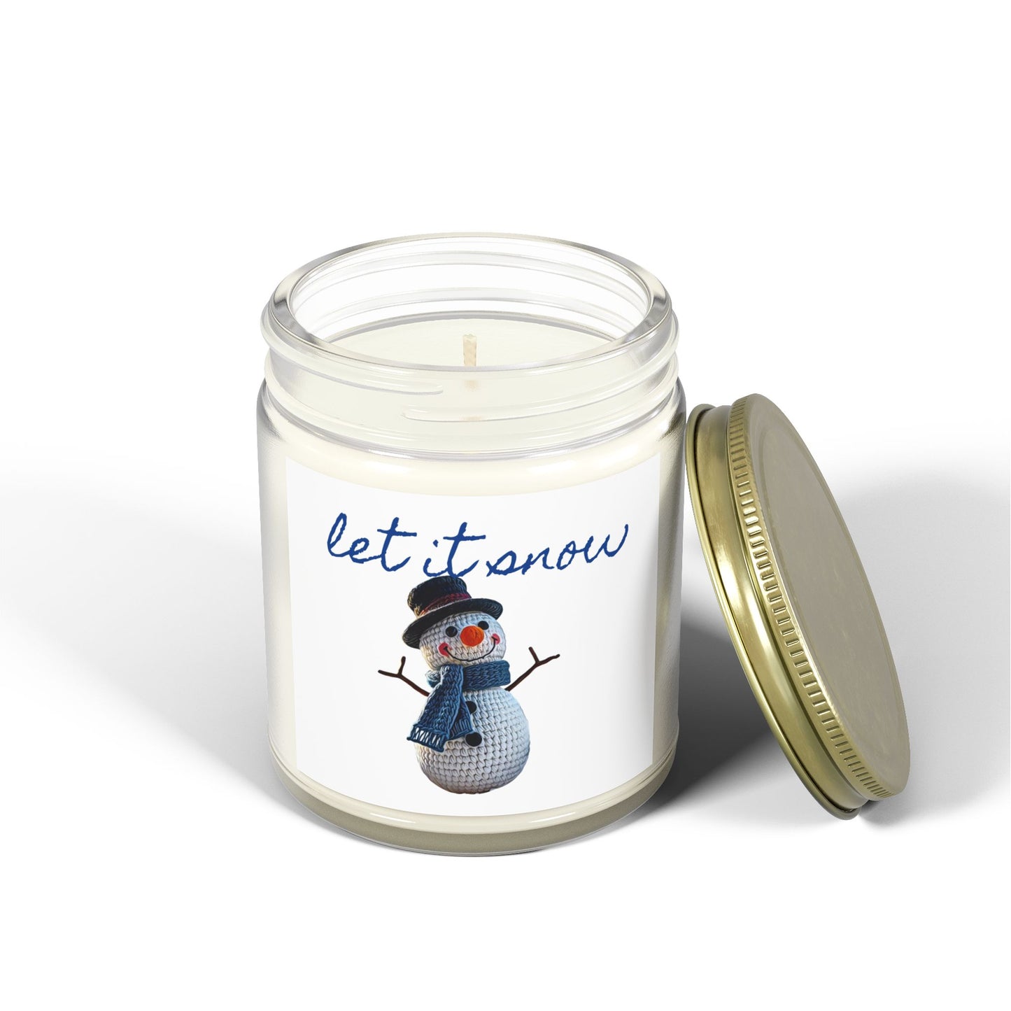 Candle Snowman Design Scented Candle