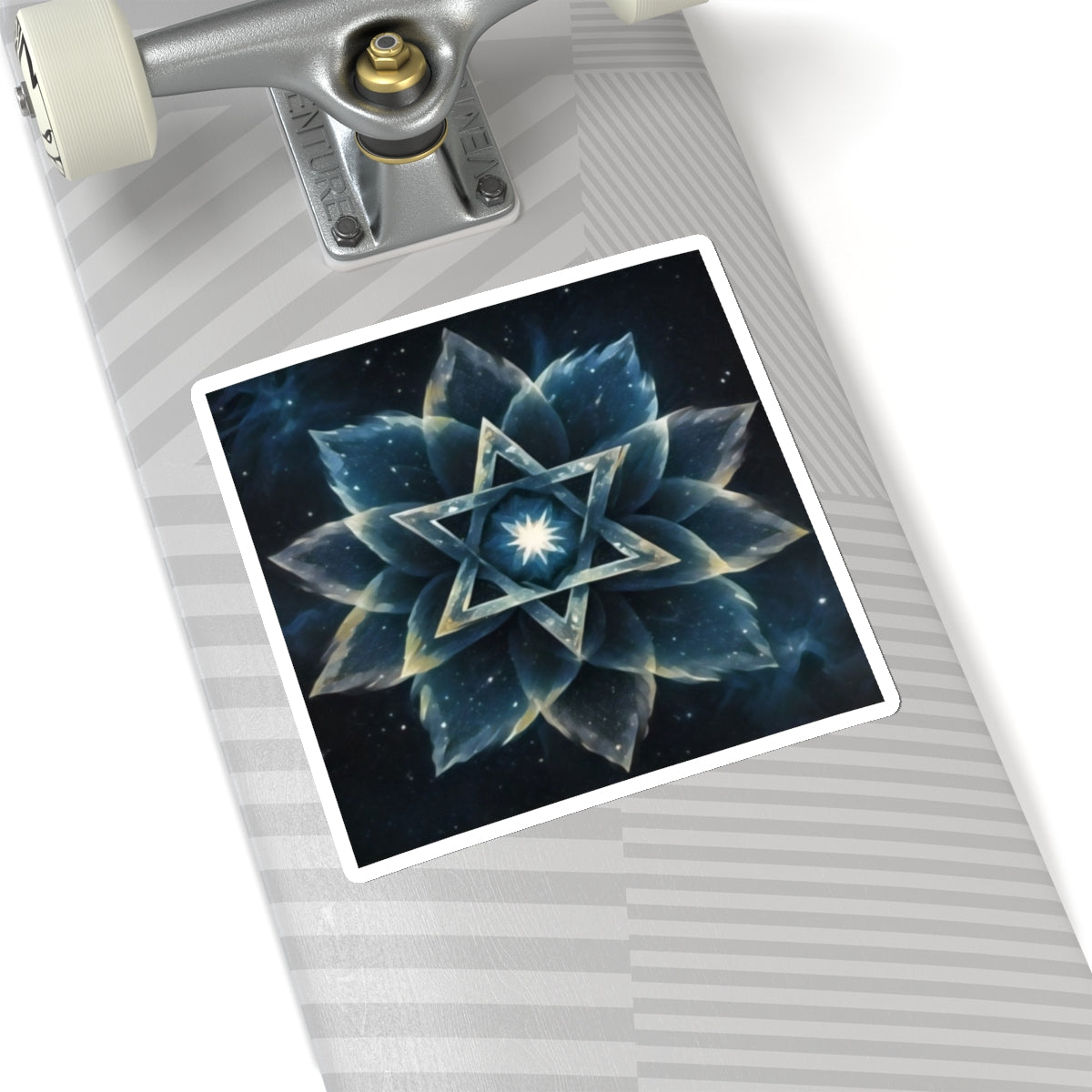 Sticker - "Cosmic Bloom" Star of David Full Art Print