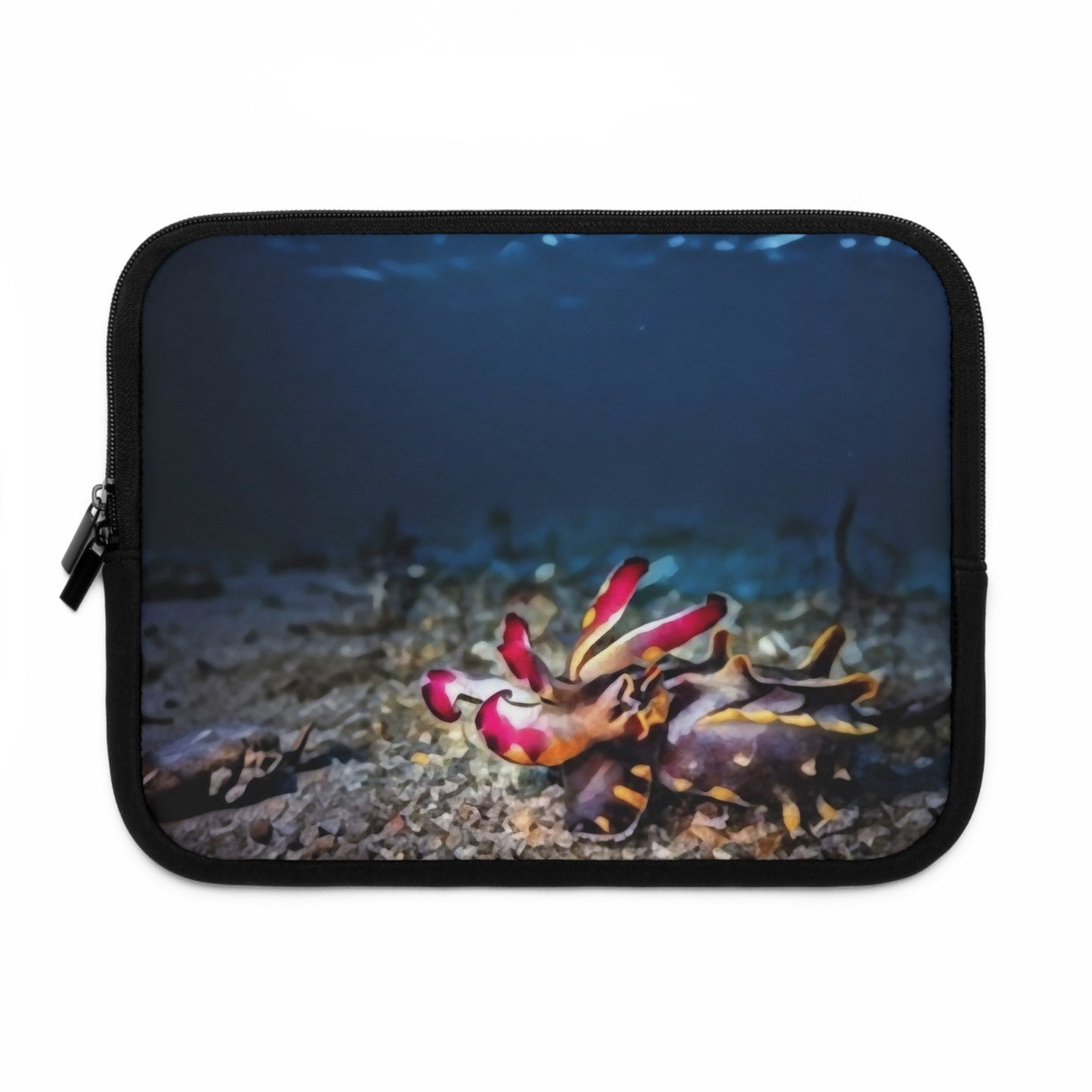 Laptop Sleeve - Strider of the Sea: The Flamboyant Cuttlefish by Chaia Malana