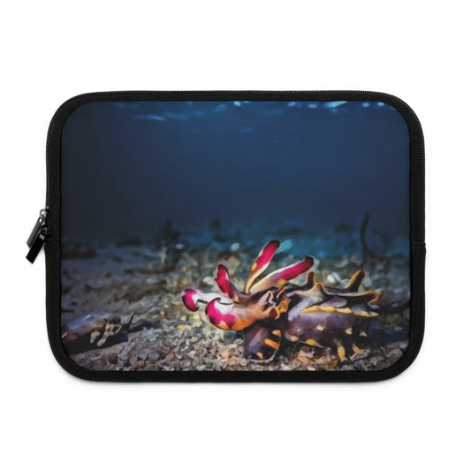 Laptop Sleeve - Strider of the Sea: The Flamboyant Cuttlefish by Chaia Malana