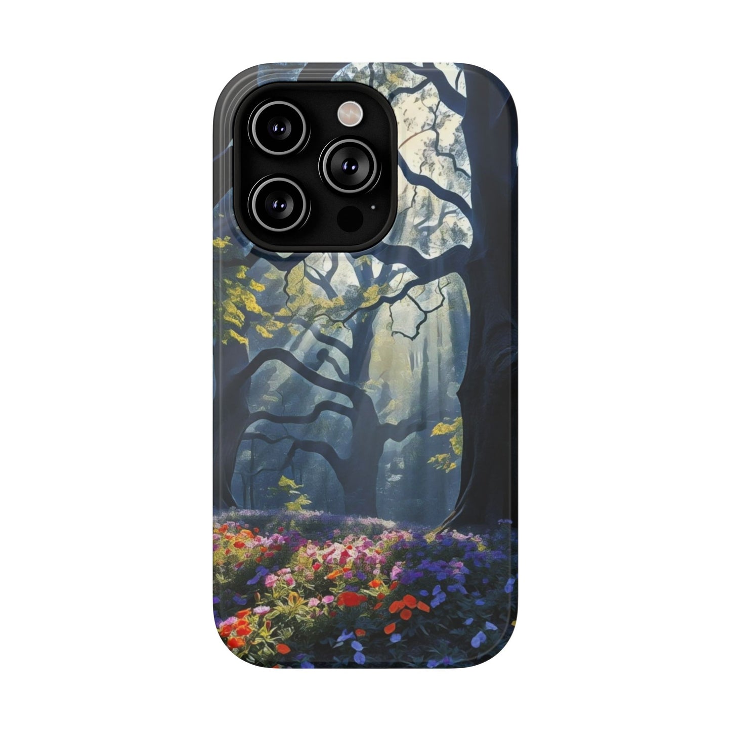 Phone Cases - Fantasy Woodland Scene Art Painting Design - "Enchanted Morning in the Woodland Grove"