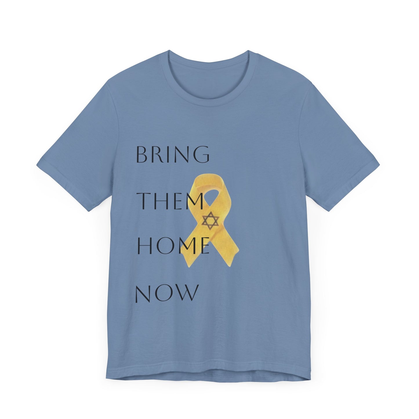 Yellow Ribbon "Bring Them Home Now" Unisex Jersey Short Sleeve Tee