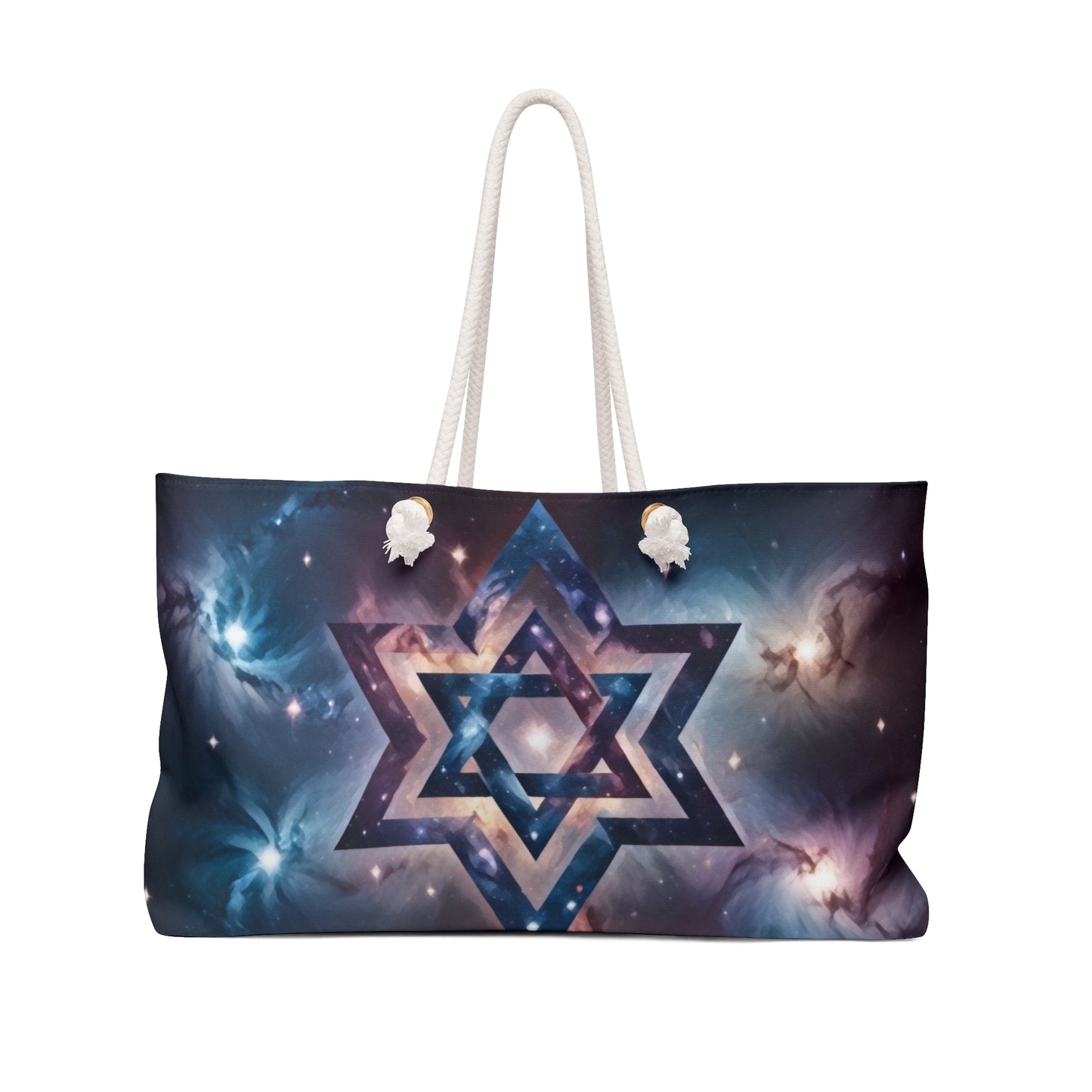 Weekender Bag - Galactic Star of David in the Cosmos "Cosmic Star of Unity" Chaia Malana