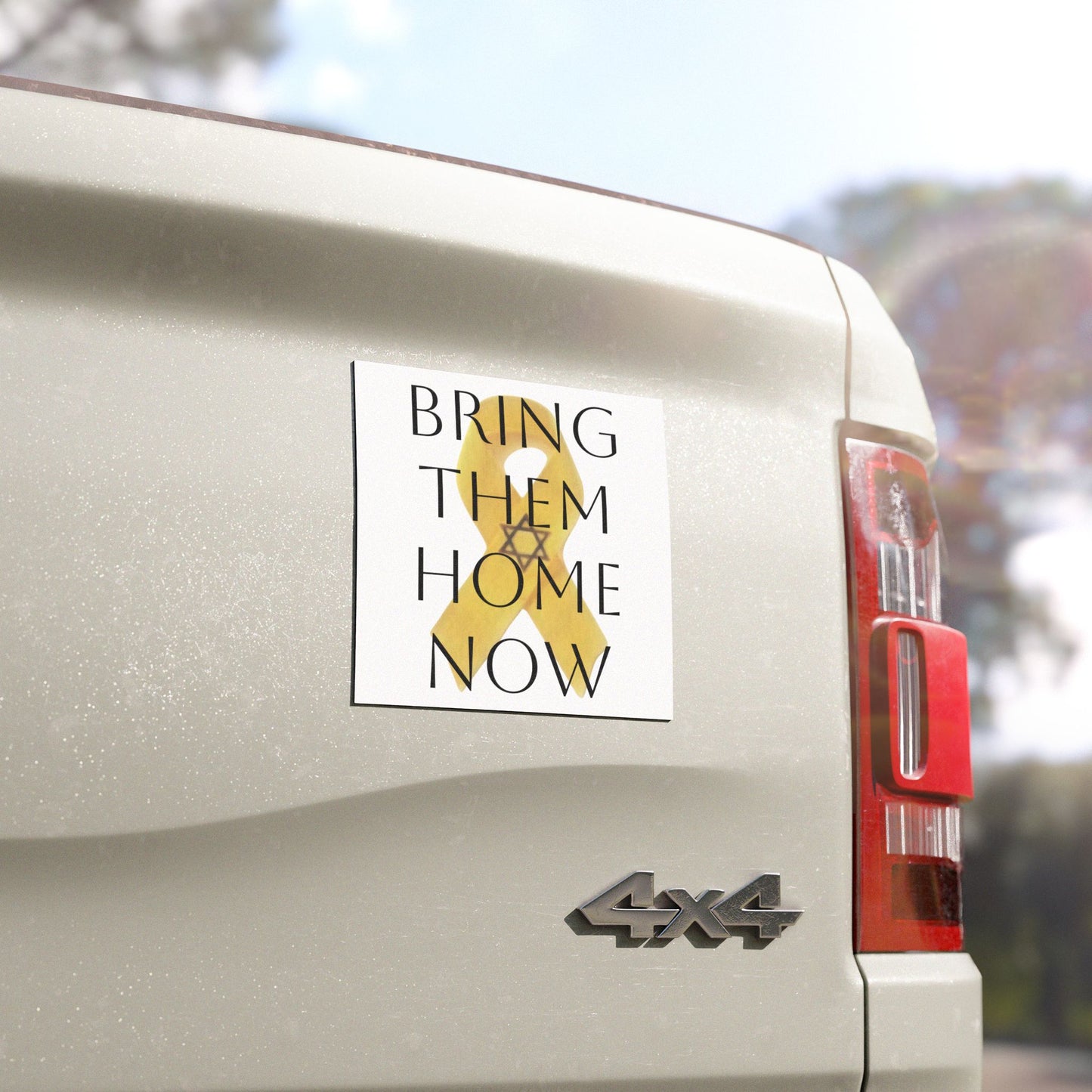 Car Magnets, Yellow Ribbon Bring Them Home Now "Unbroken Hope" Chaia Malana