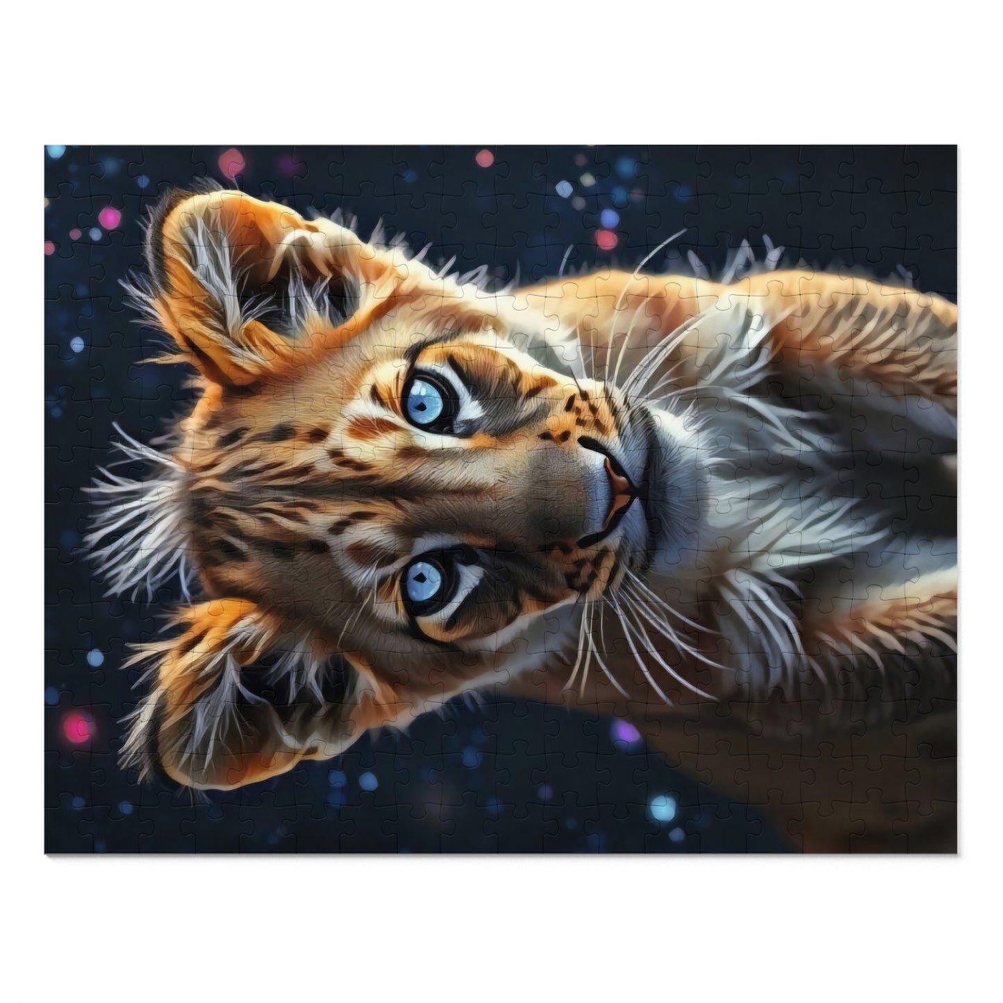 Jigsaw Puzzle - Starlit Gaze Lion Cub Art