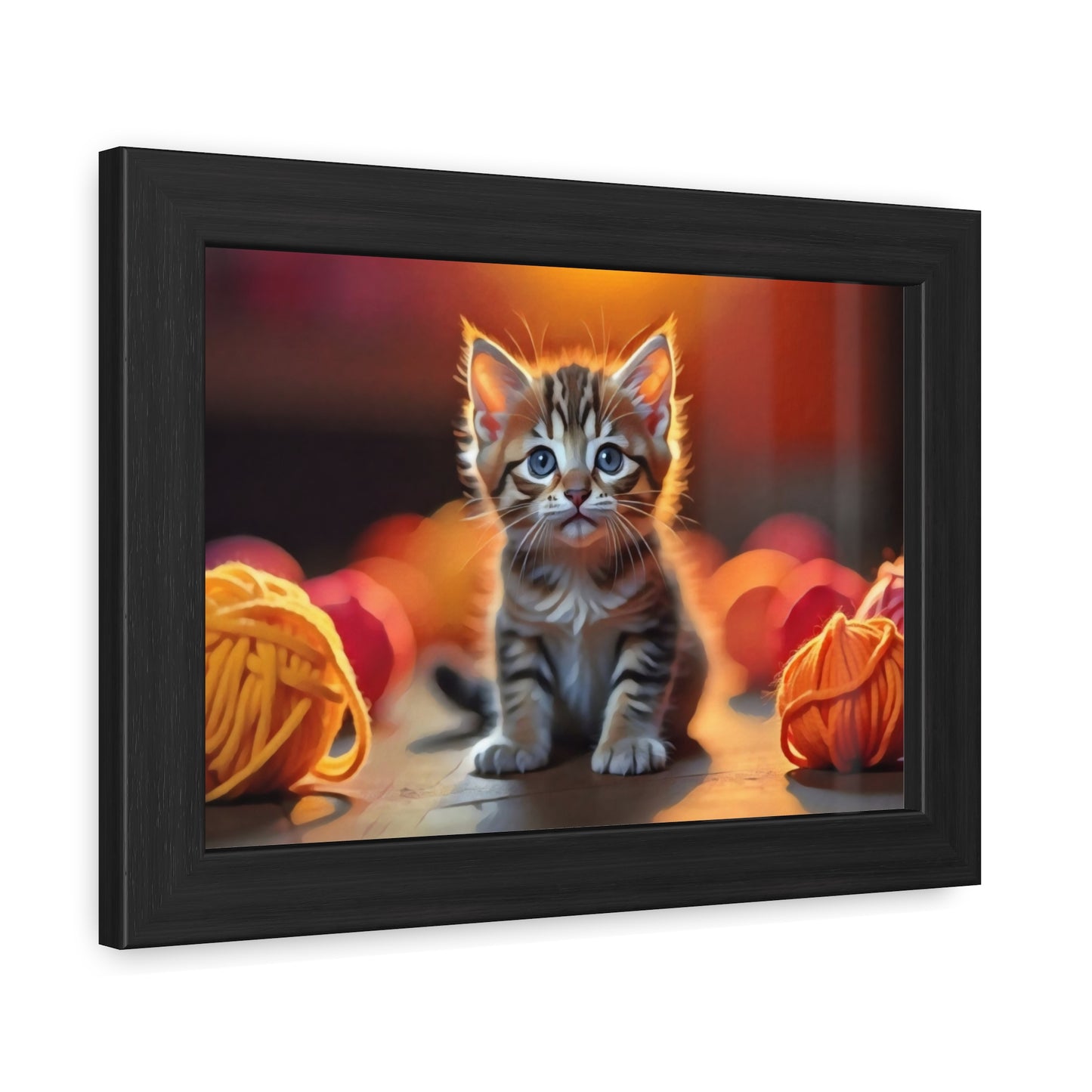 Artistic Framed Poster - Kitten Artwork Poster