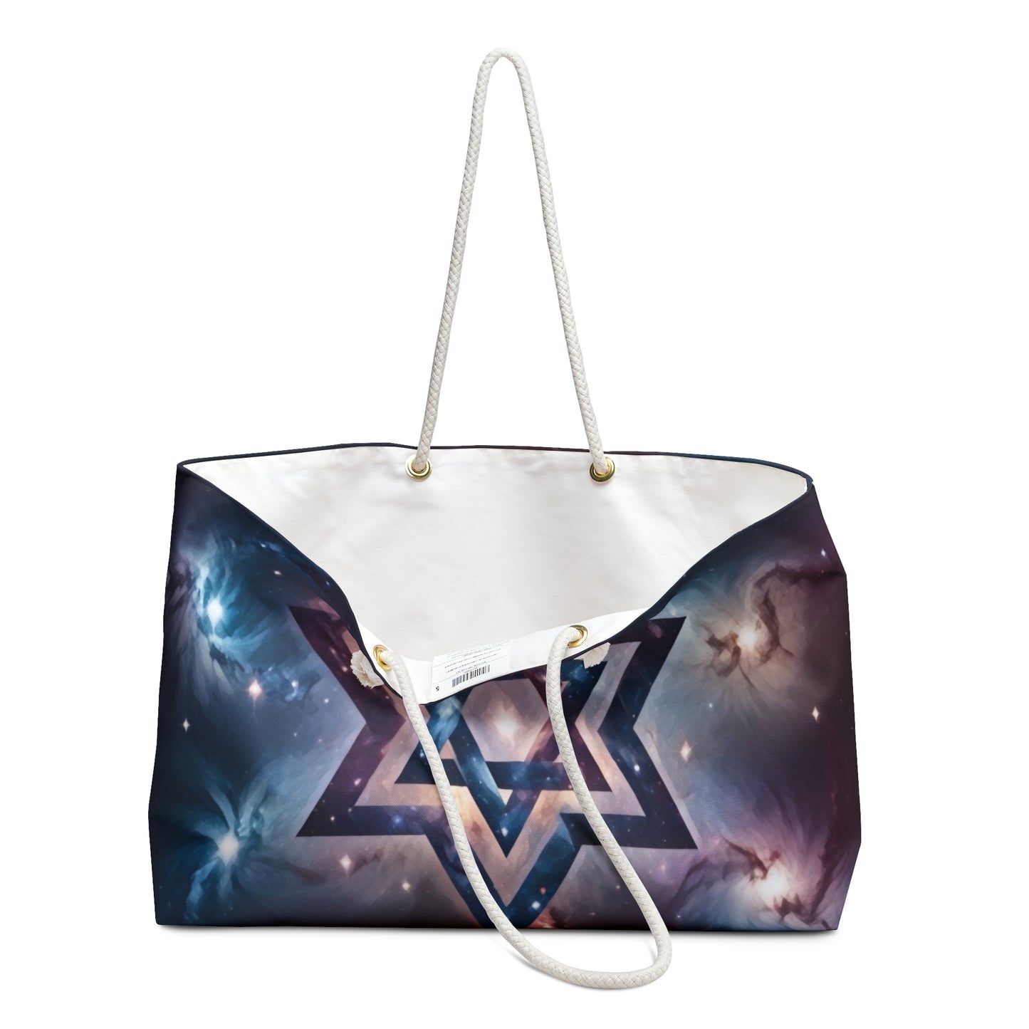 Weekender Bag - Galactic Star of David in the Cosmos "Cosmic Star of Unity" Chaia Malana