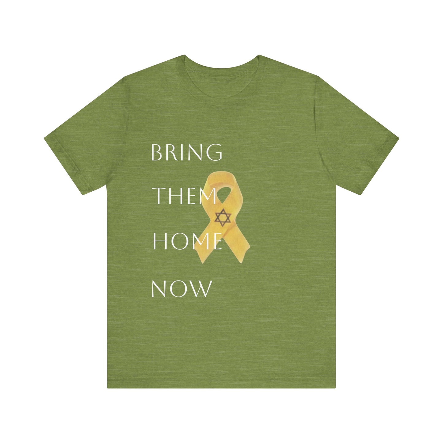 Yellow Ribbon "Bring Them Home Now" Unisex Jersey Short Sleeve Tee