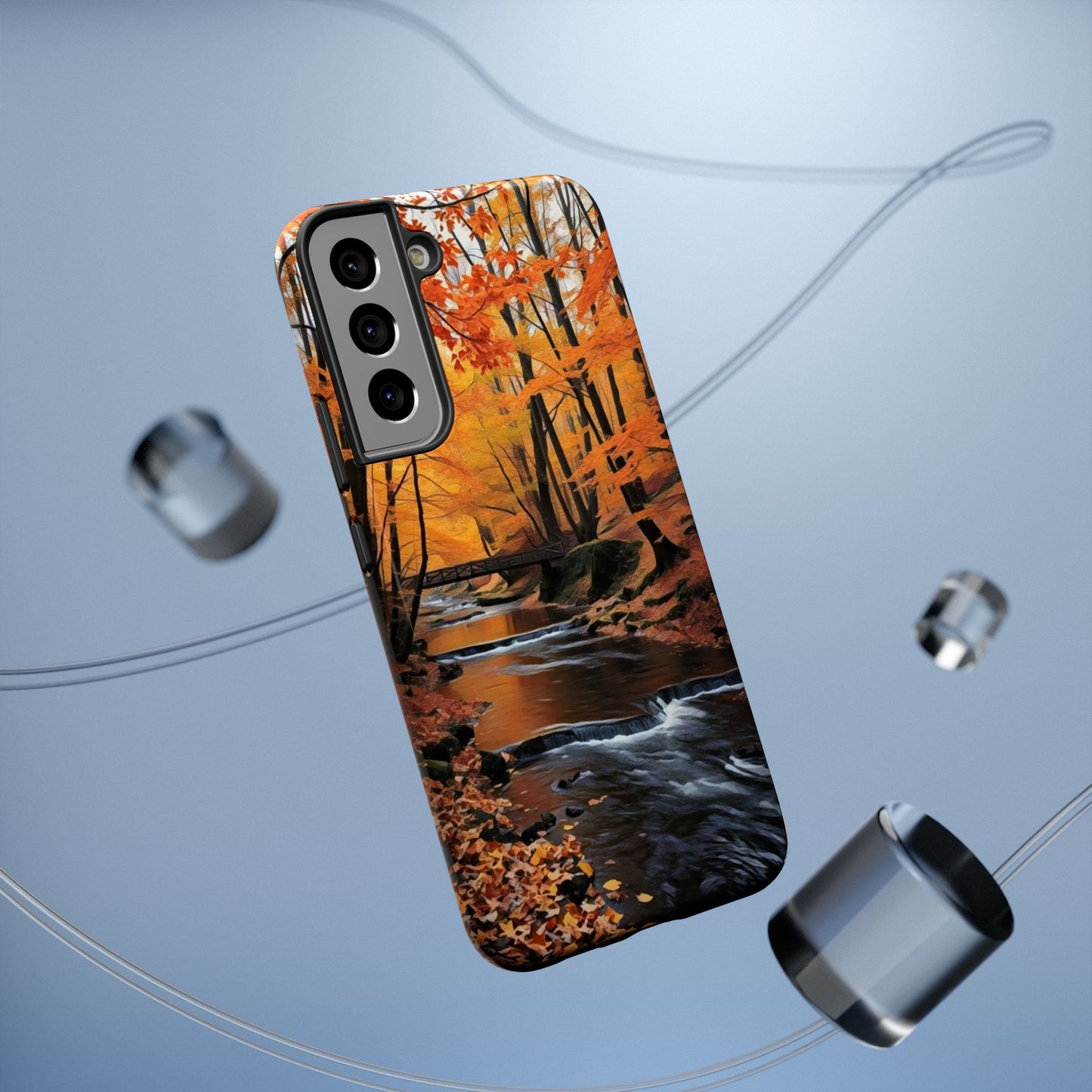 Phone Cases - Whispers of Autumn's Flow by Chaia Malana