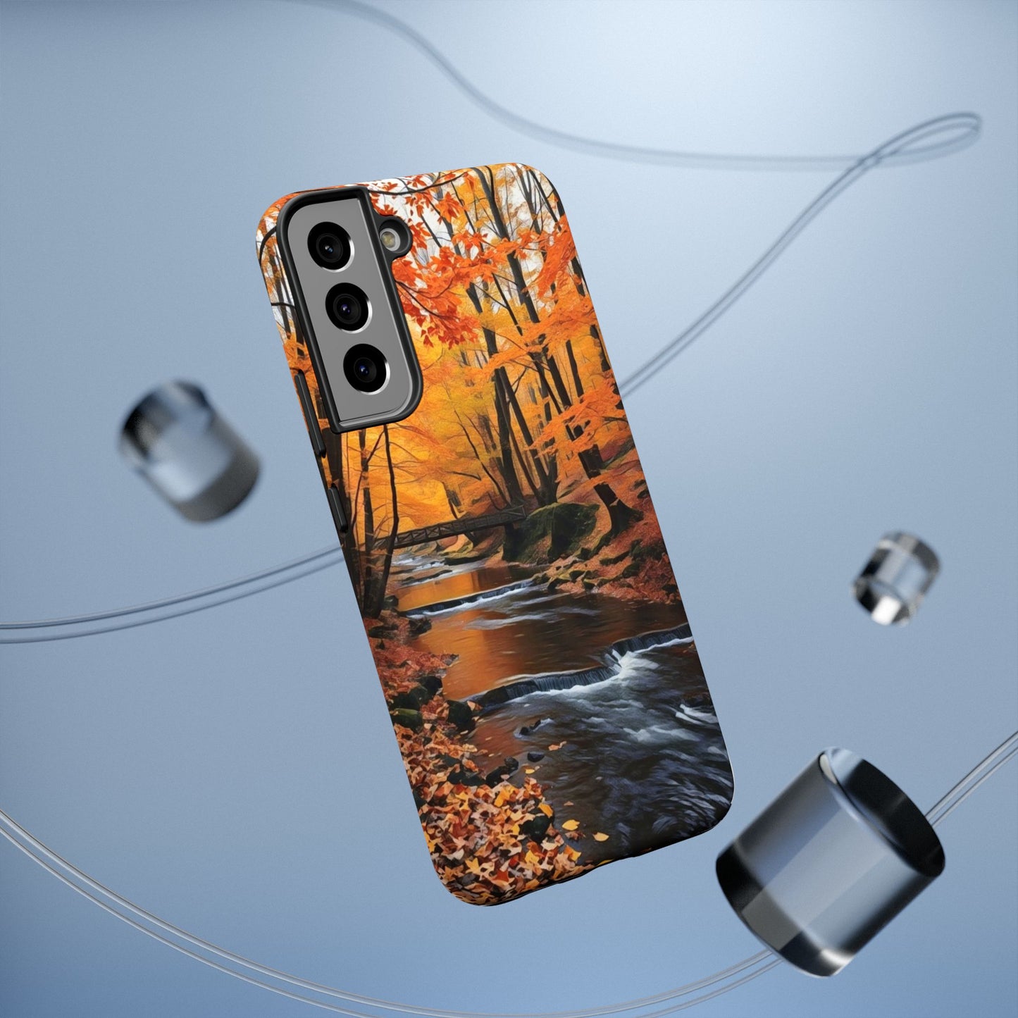 Phone Cases - Whispers of Autumn's Flow by Chaia Malana