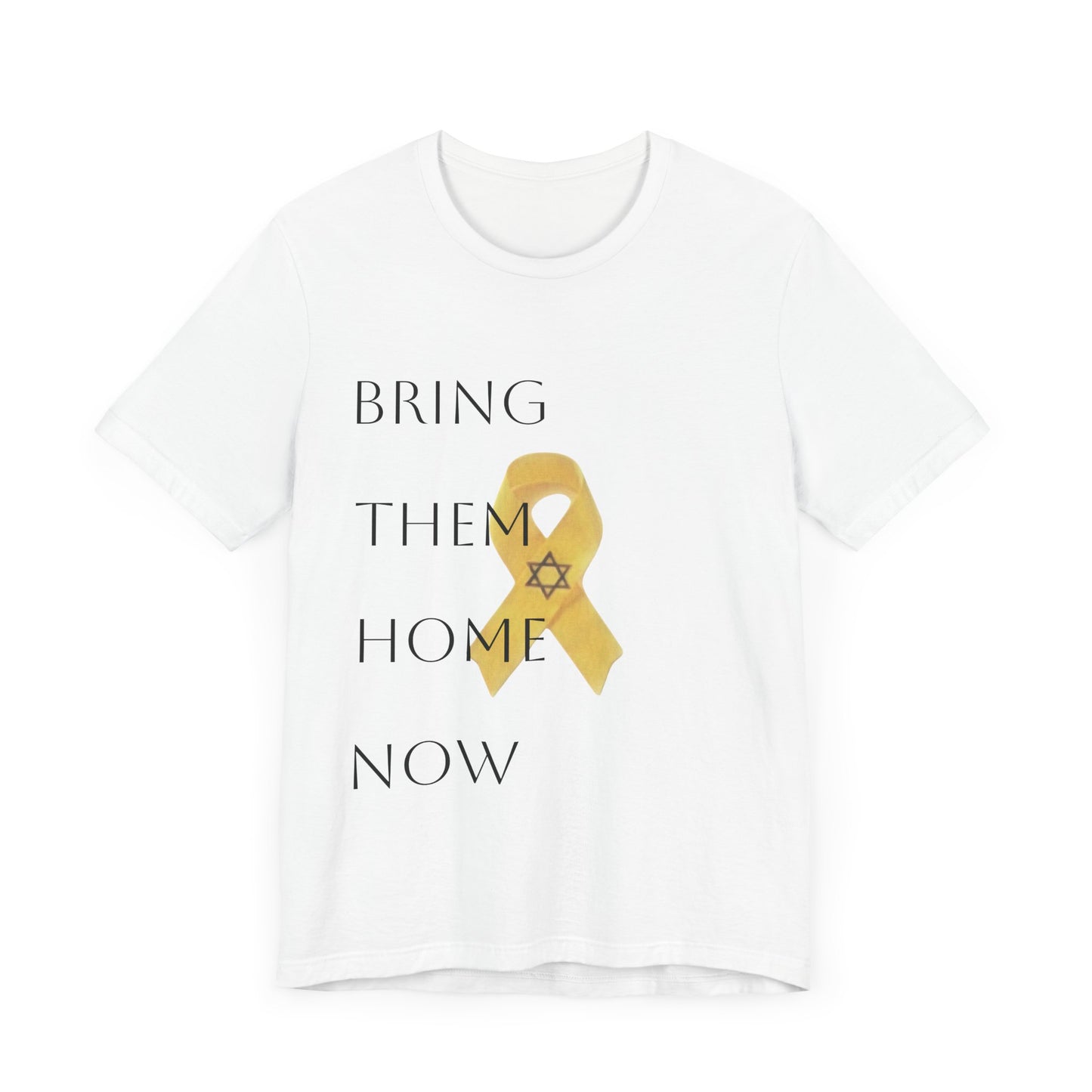 Yellow Ribbon "Bring Them Home Now" Unisex Jersey Short Sleeve Tee