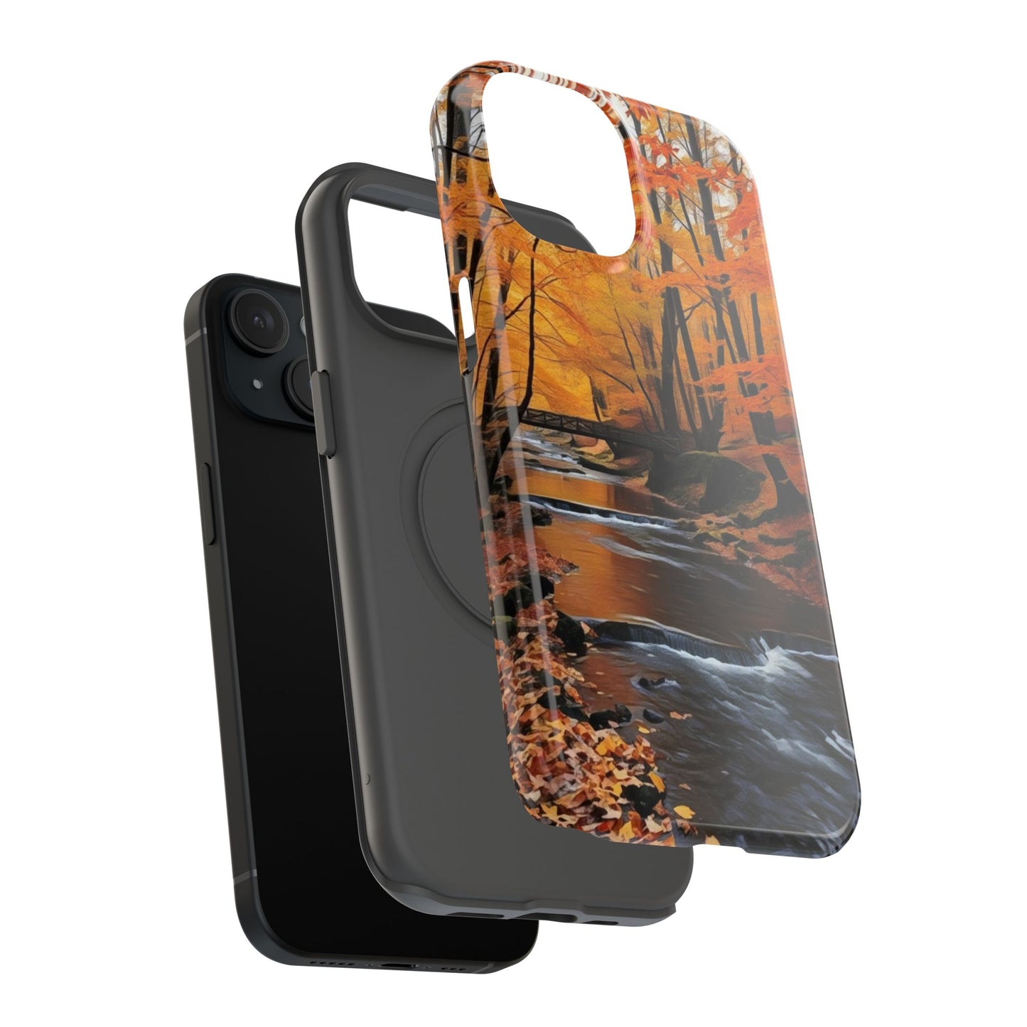 Phone Cases - Whispers of Autumn's Flow by Chaia Malana