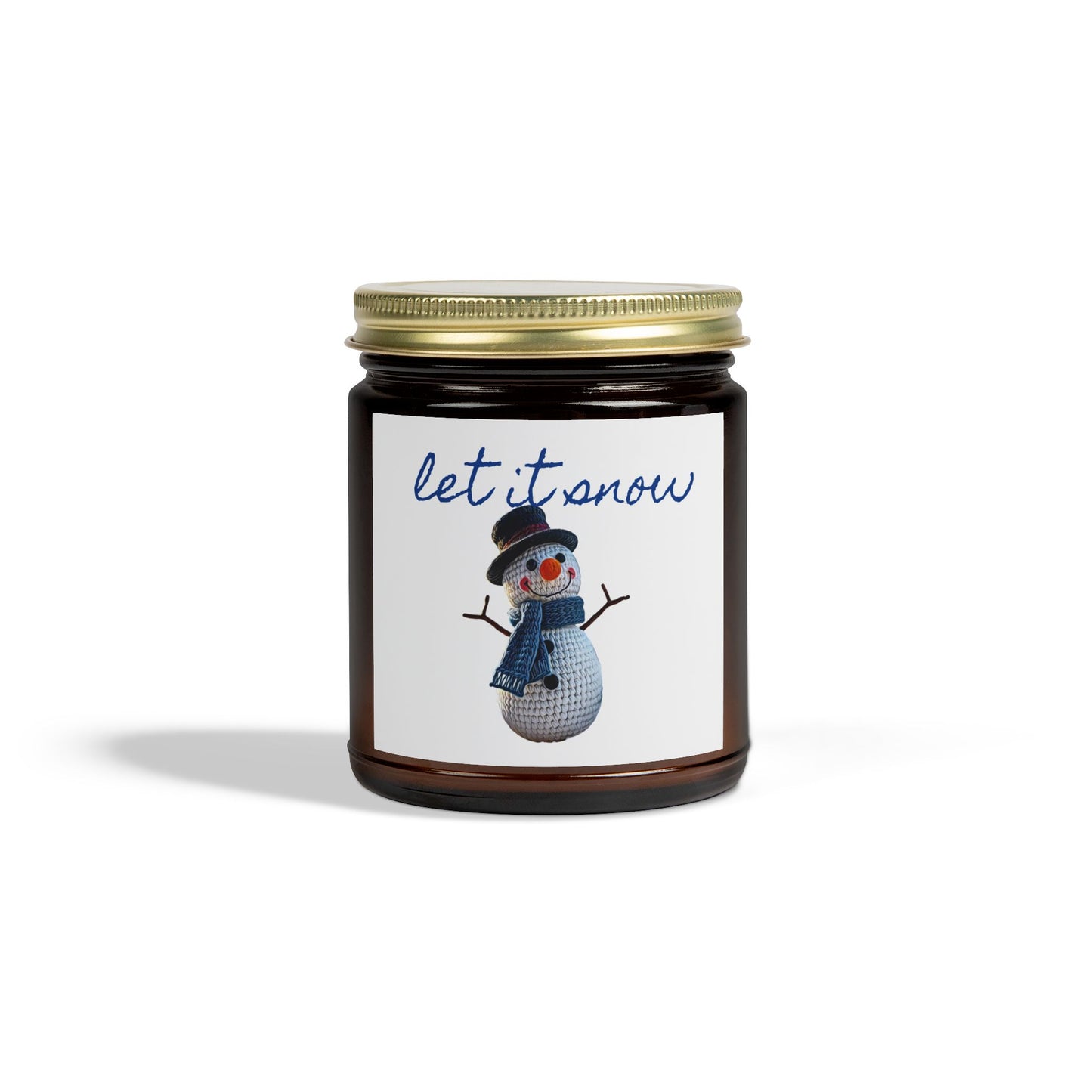 Candle Snowman Design Scented Candle