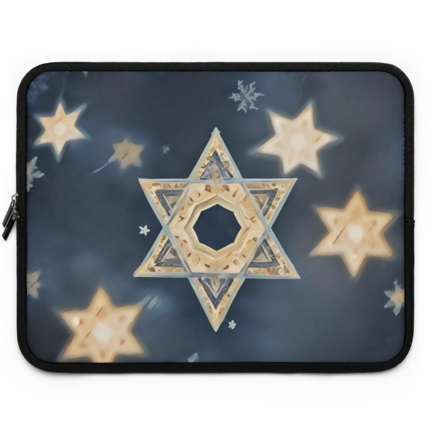 Jewish Star of David Winter Design "Celestial Glow" by Chaia Malana