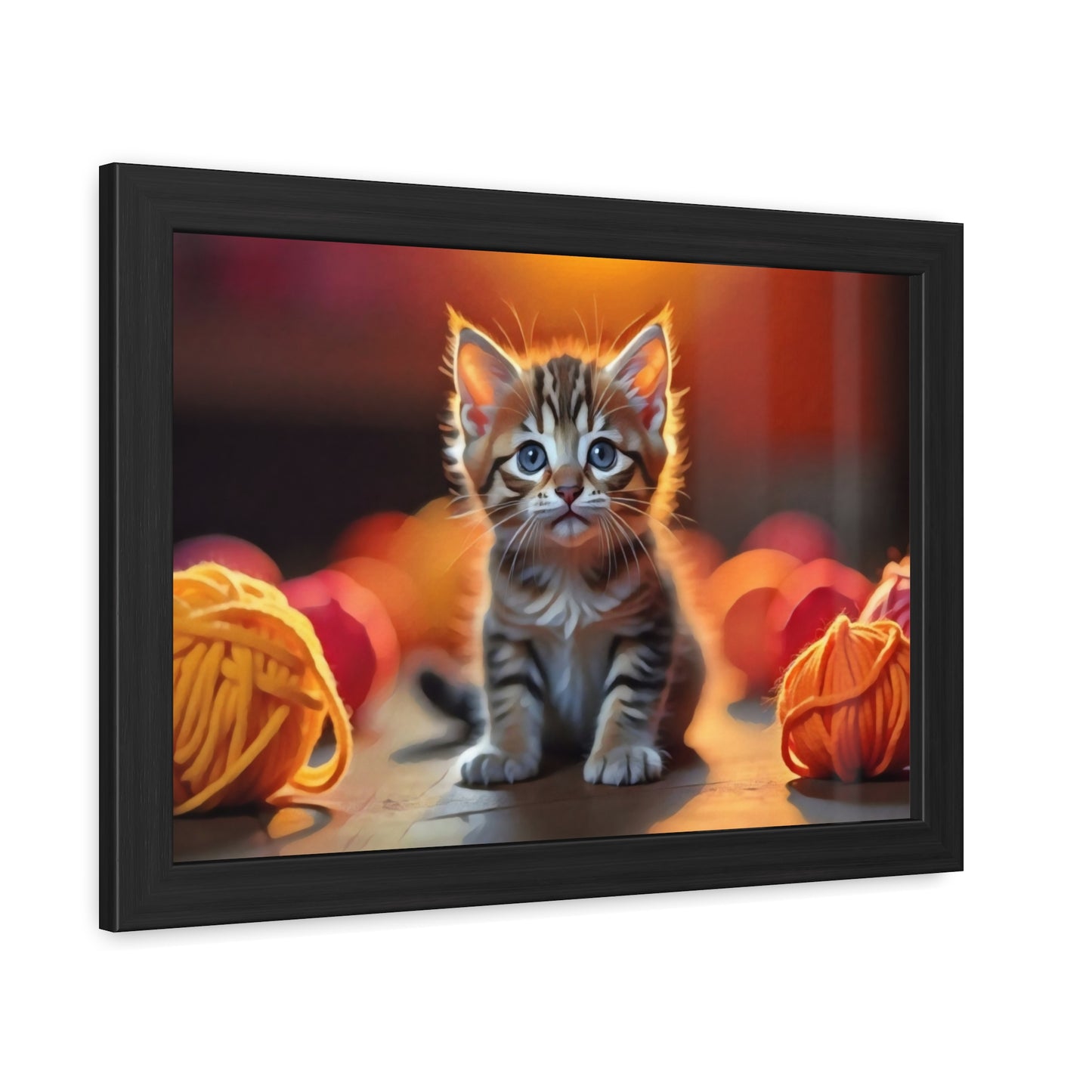 Artistic Framed Poster - Kitten Artwork Poster