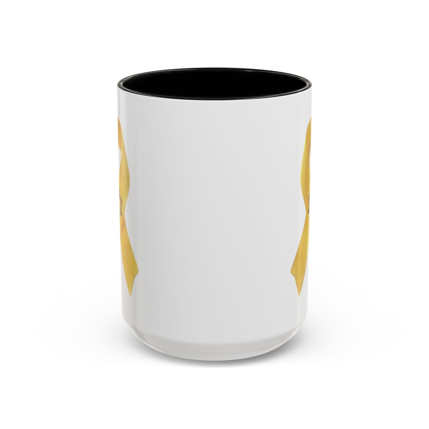 Mug - Unbroken Hope Yellow Ribbon Star of David Design by Chaia Malana Art