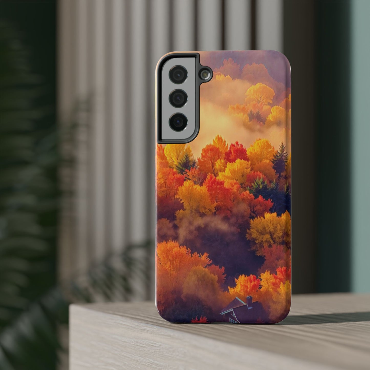 Phone Cases - Autumn Tree Landscape Scenery Impact-Resistant Cover