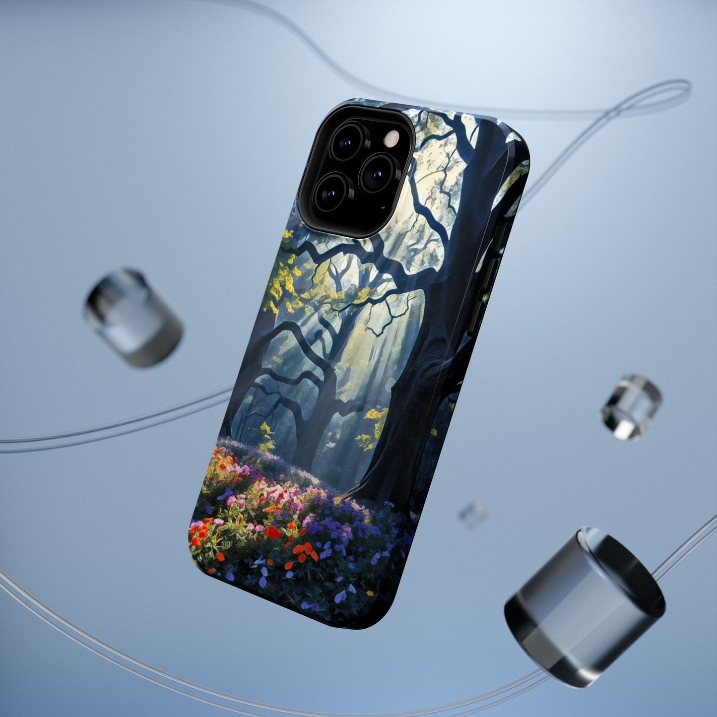 Phone Cases - Fantasy Woodland Scene Art Painting Design - "Enchanted Morning in the Woodland Grove"