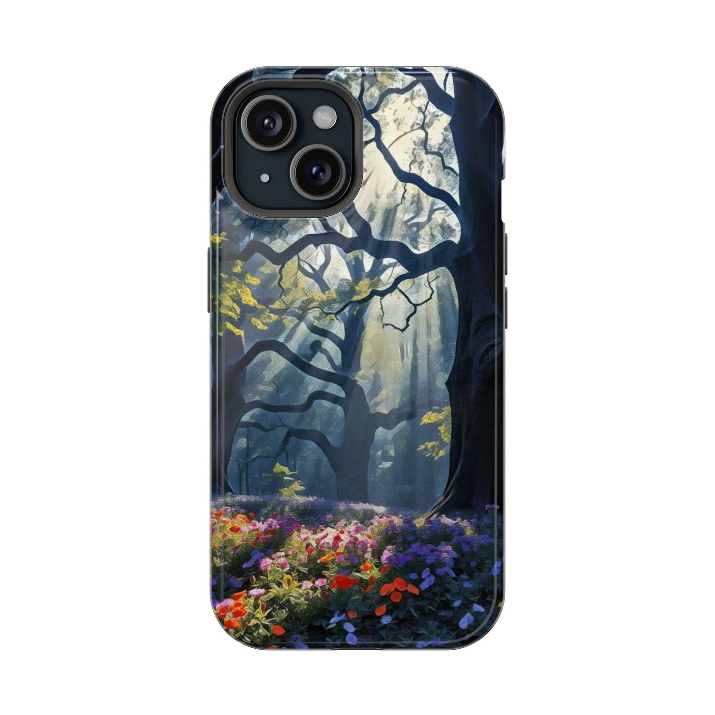 Phone Cases - Fantasy Woodland Scene Art Painting Design - "Enchanted Morning in the Woodland Grove"