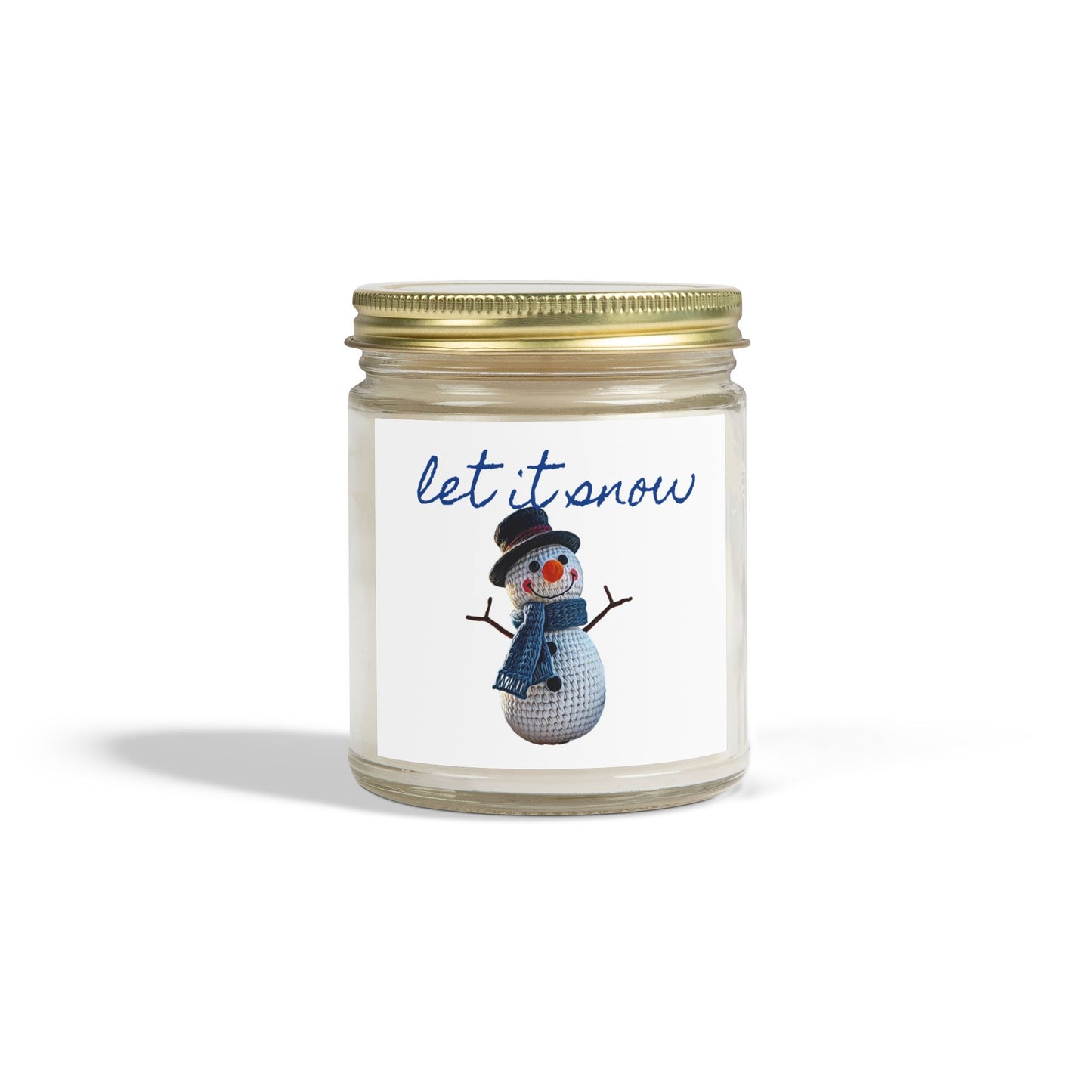 Candle Snowman Design Scented Candle