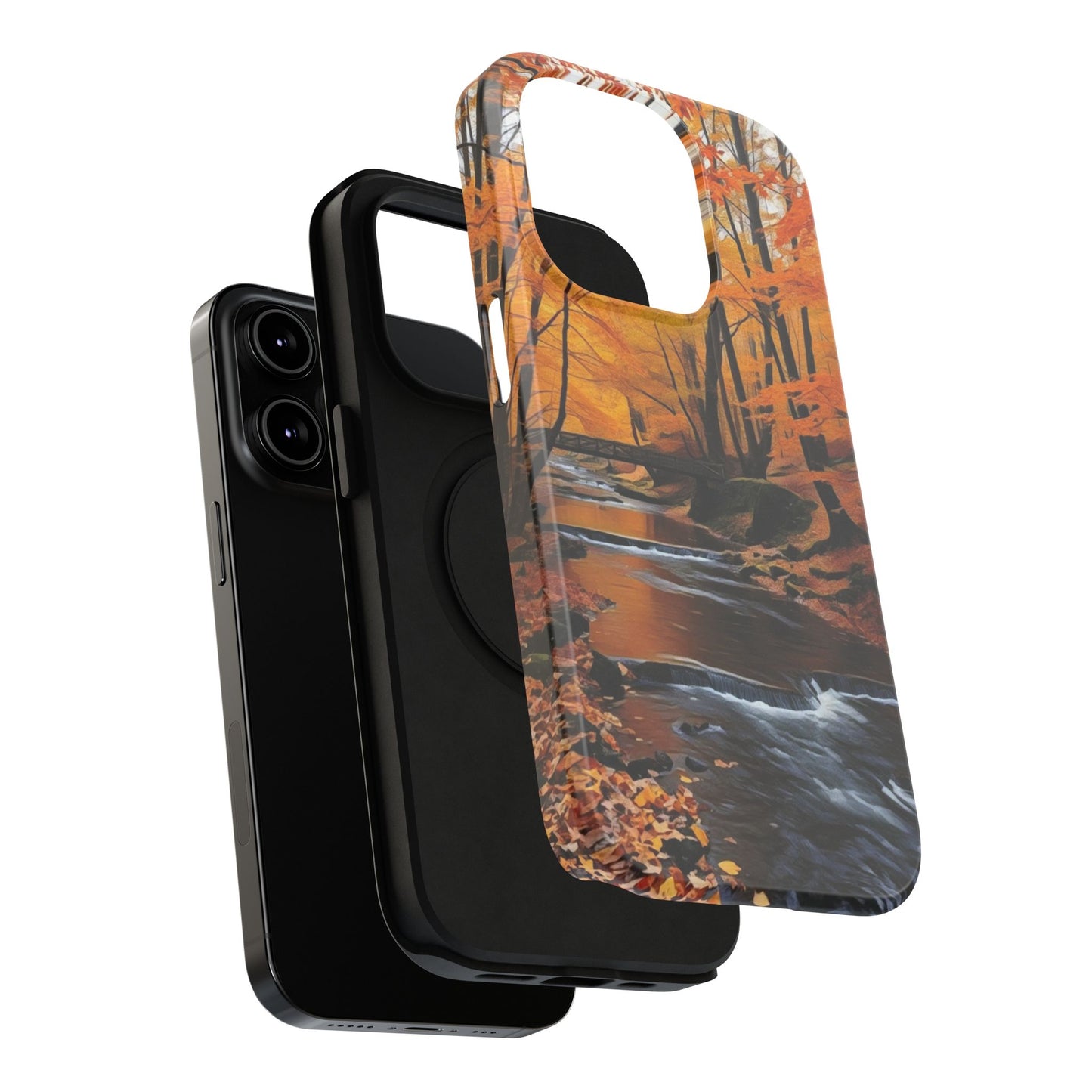 Phone Cases - Whispers of Autumn's Flow by Chaia Malana