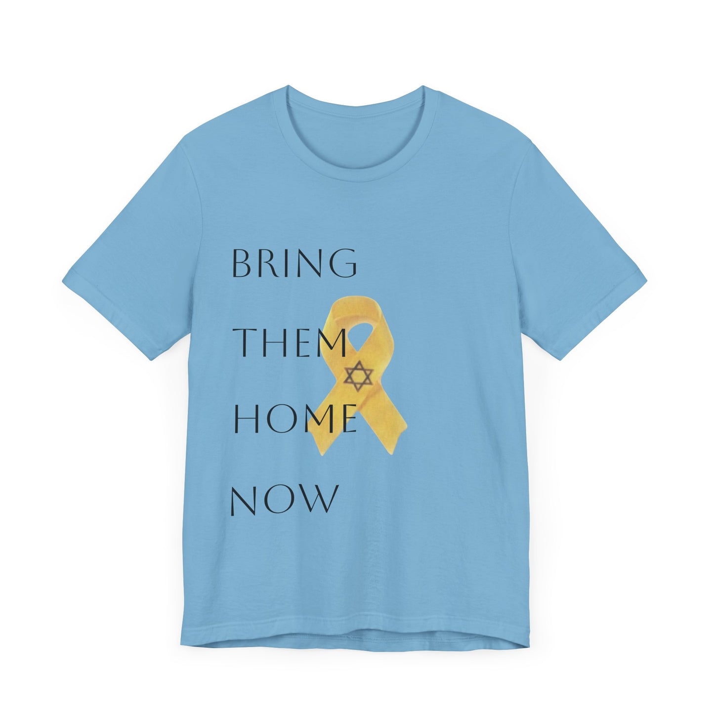 Yellow Ribbon "Bring Them Home Now" Unisex Jersey Short Sleeve Tee