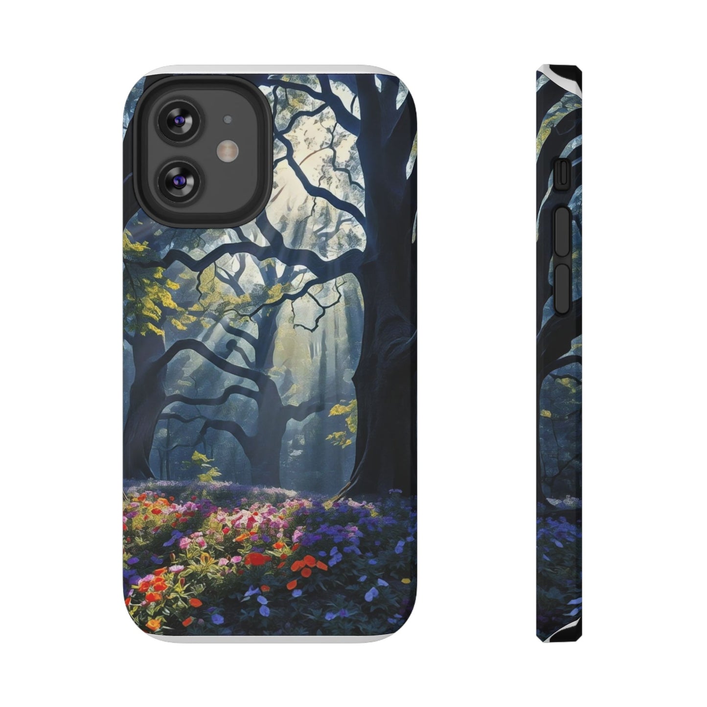 Phone Cases - Fantasy Woodland Scene Art Painting Design - "Enchanted Morning in the Woodland Grove"