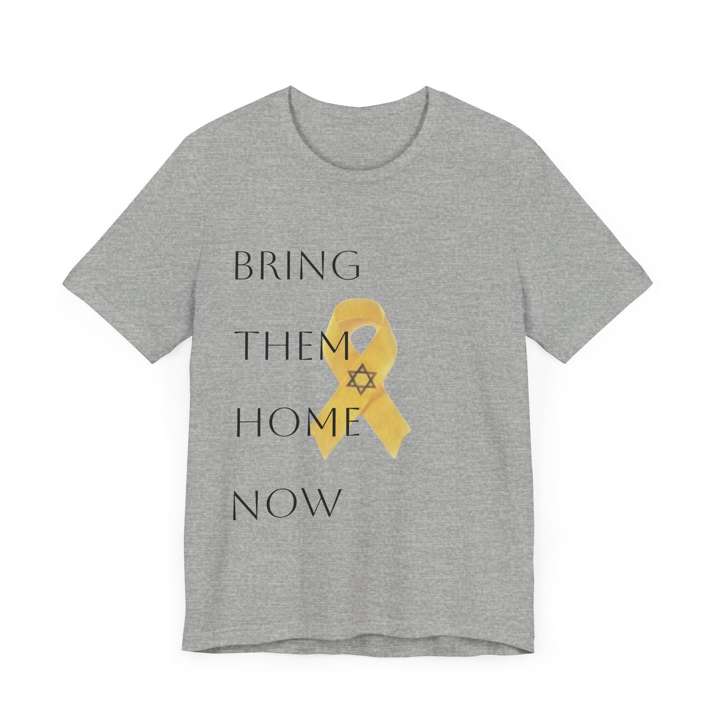 Yellow Ribbon "Bring Them Home Now" Unisex Jersey Short Sleeve Tee