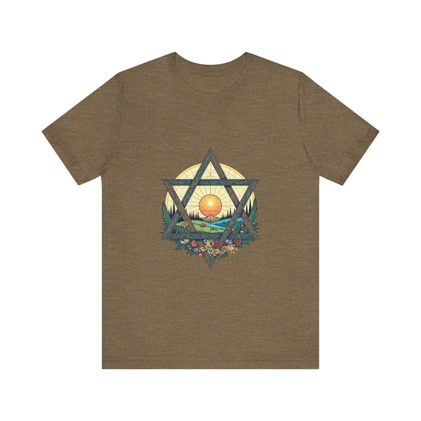 Star of David Nature Landscape Tee Shirt