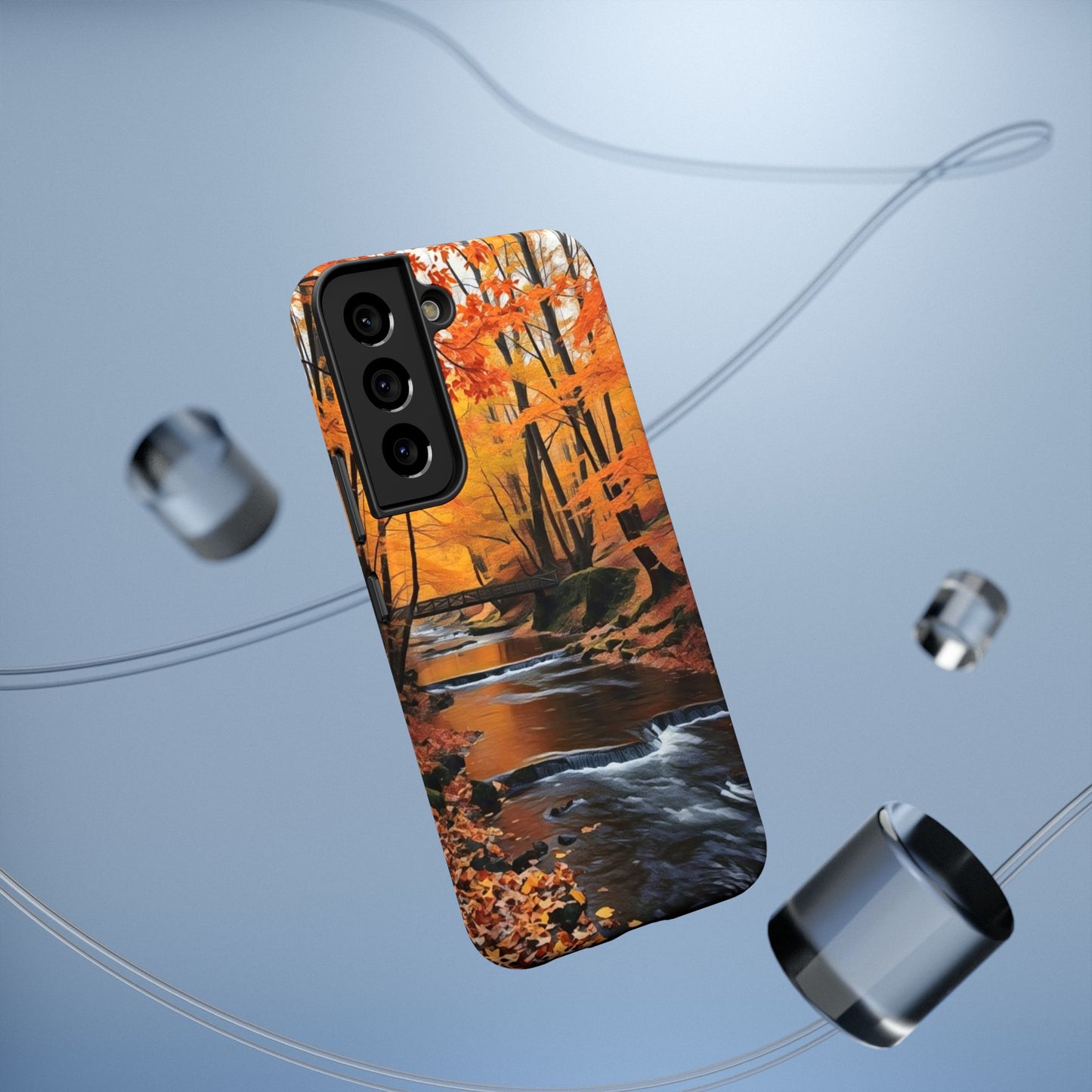 Phone Cases - Whispers of Autumn's Flow by Chaia Malana