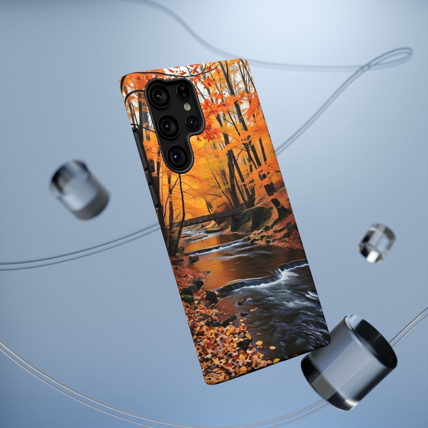 Phone Cases - Whispers of Autumn's Flow by Chaia Malana