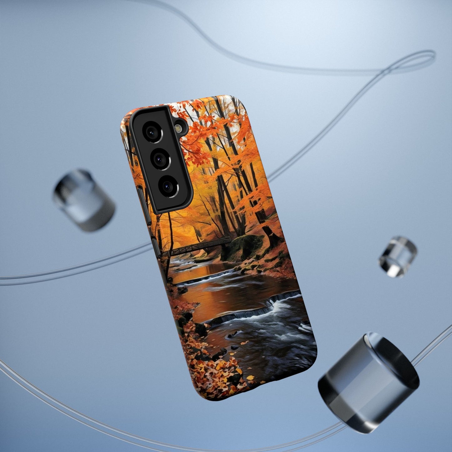 Phone Cases - Whispers of Autumn's Flow by Chaia Malana