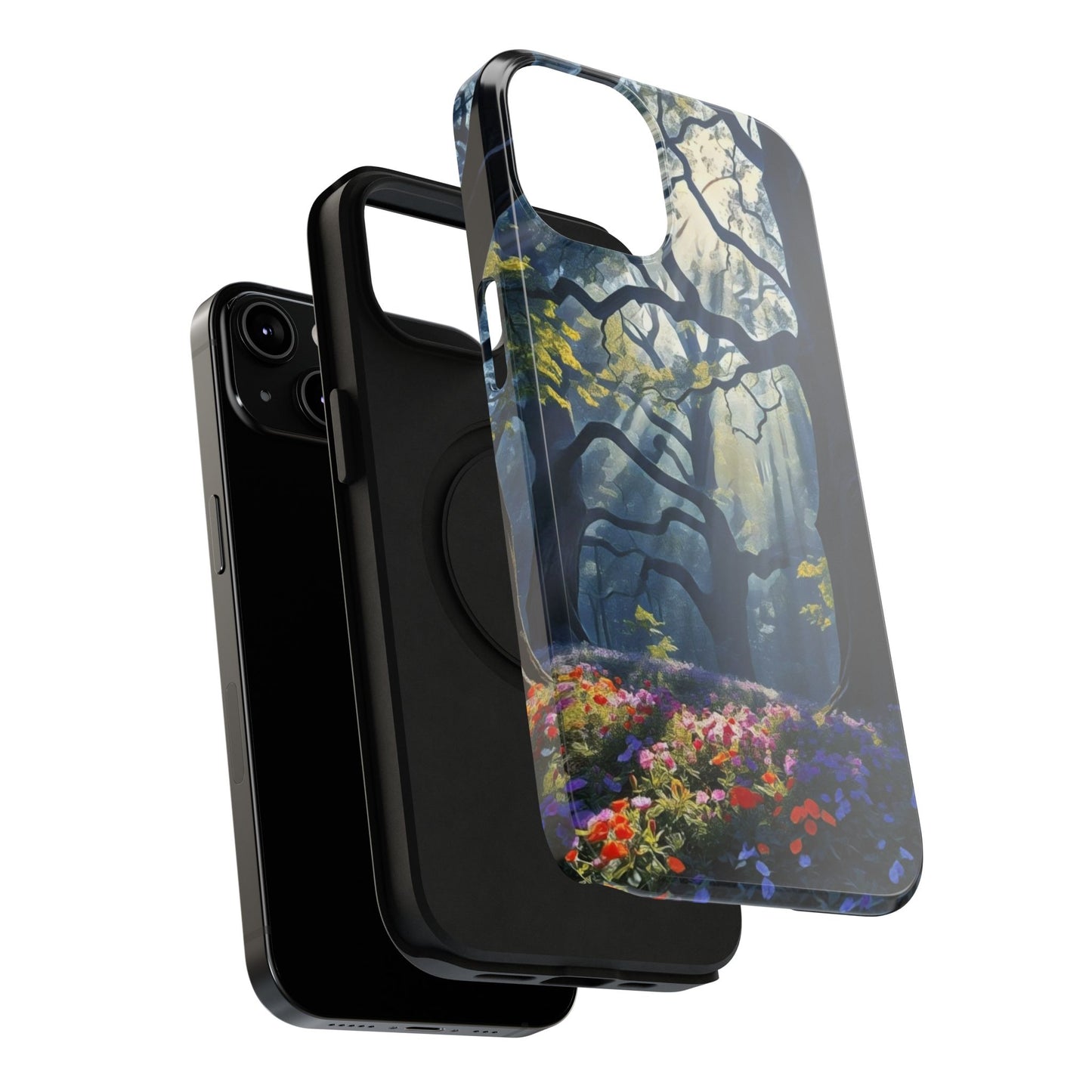 Phone Cases - Fantasy Woodland Scene Art Painting Design - "Enchanted Morning in the Woodland Grove"