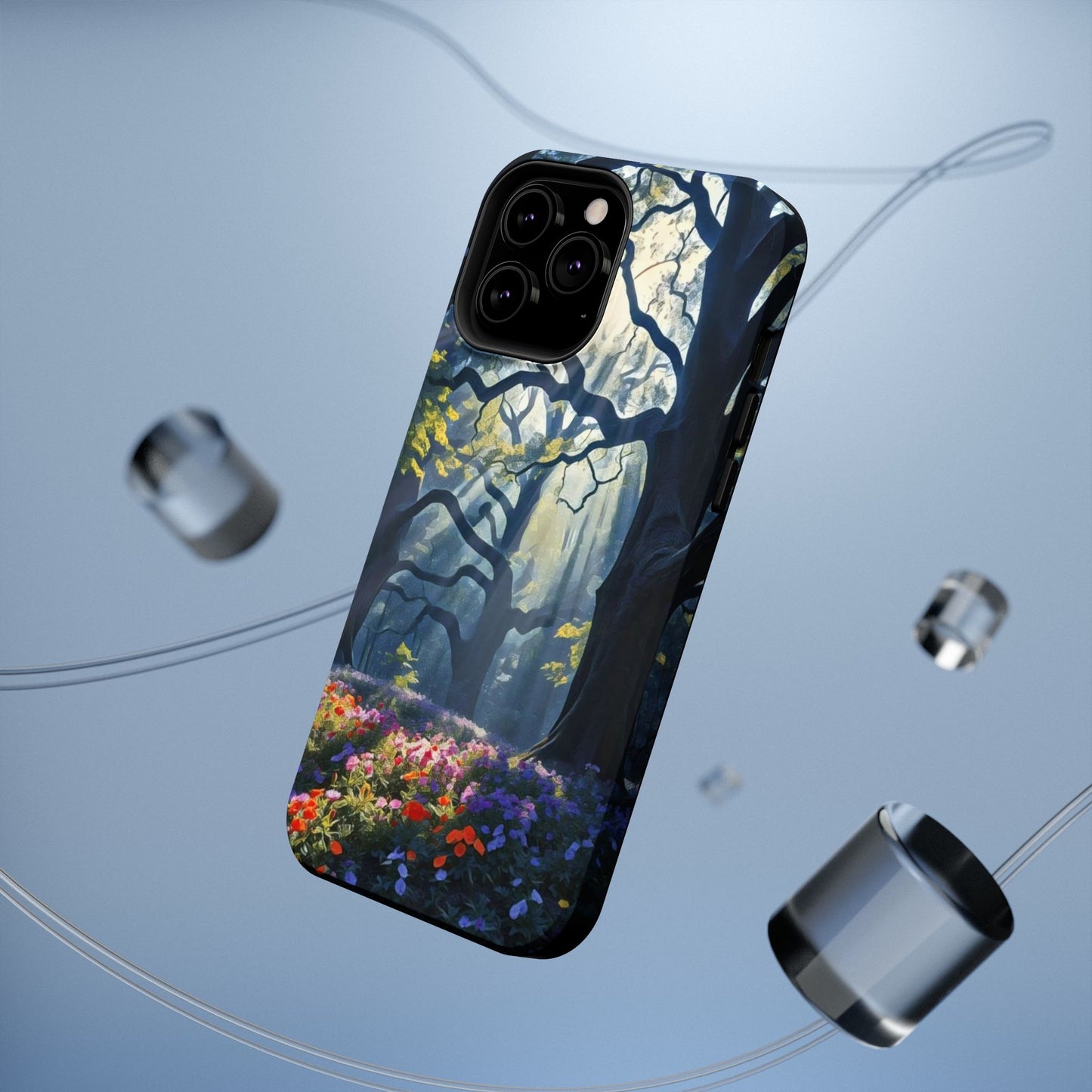 Phone Cases - Fantasy Woodland Scene Art Painting Design - "Enchanted Morning in the Woodland Grove"