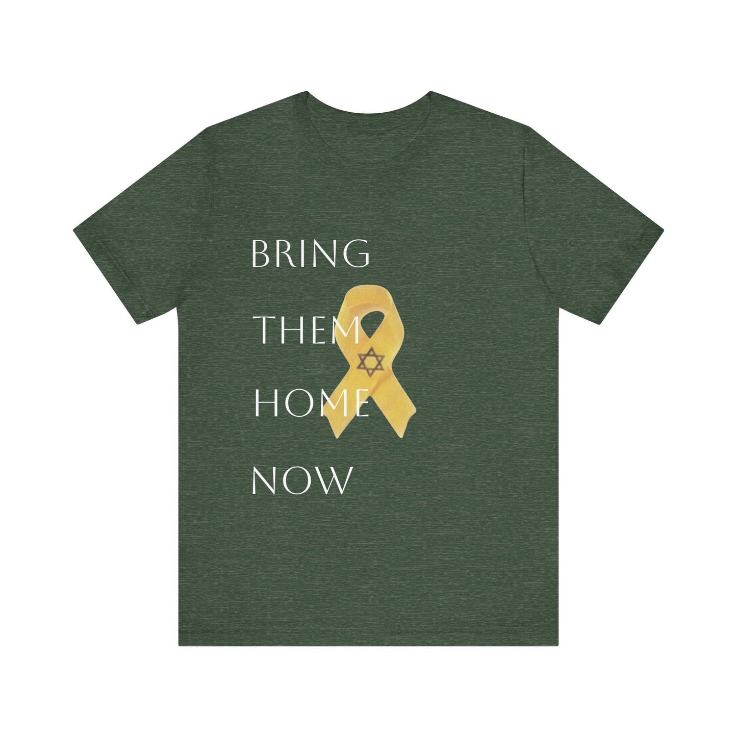 Yellow Ribbon "Bring Them Home Now" Unisex Jersey Short Sleeve Tee