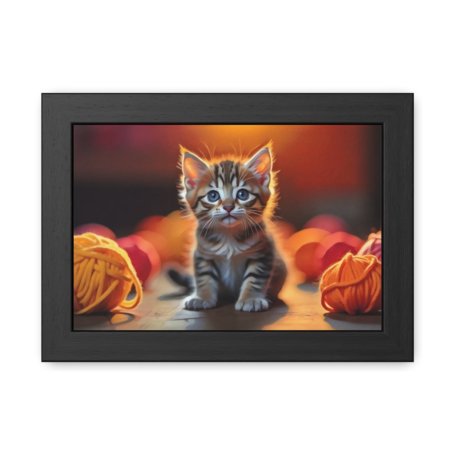 Artistic Framed Poster - Kitten Artwork Poster