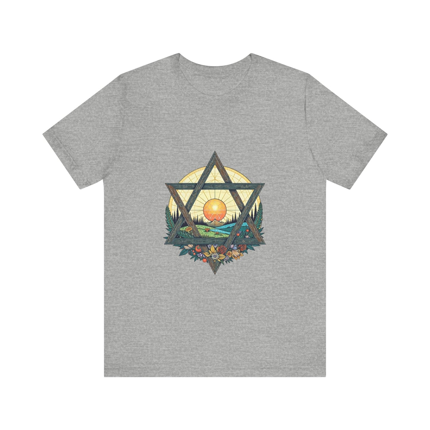 Star of David Nature Landscape Tee Shirt