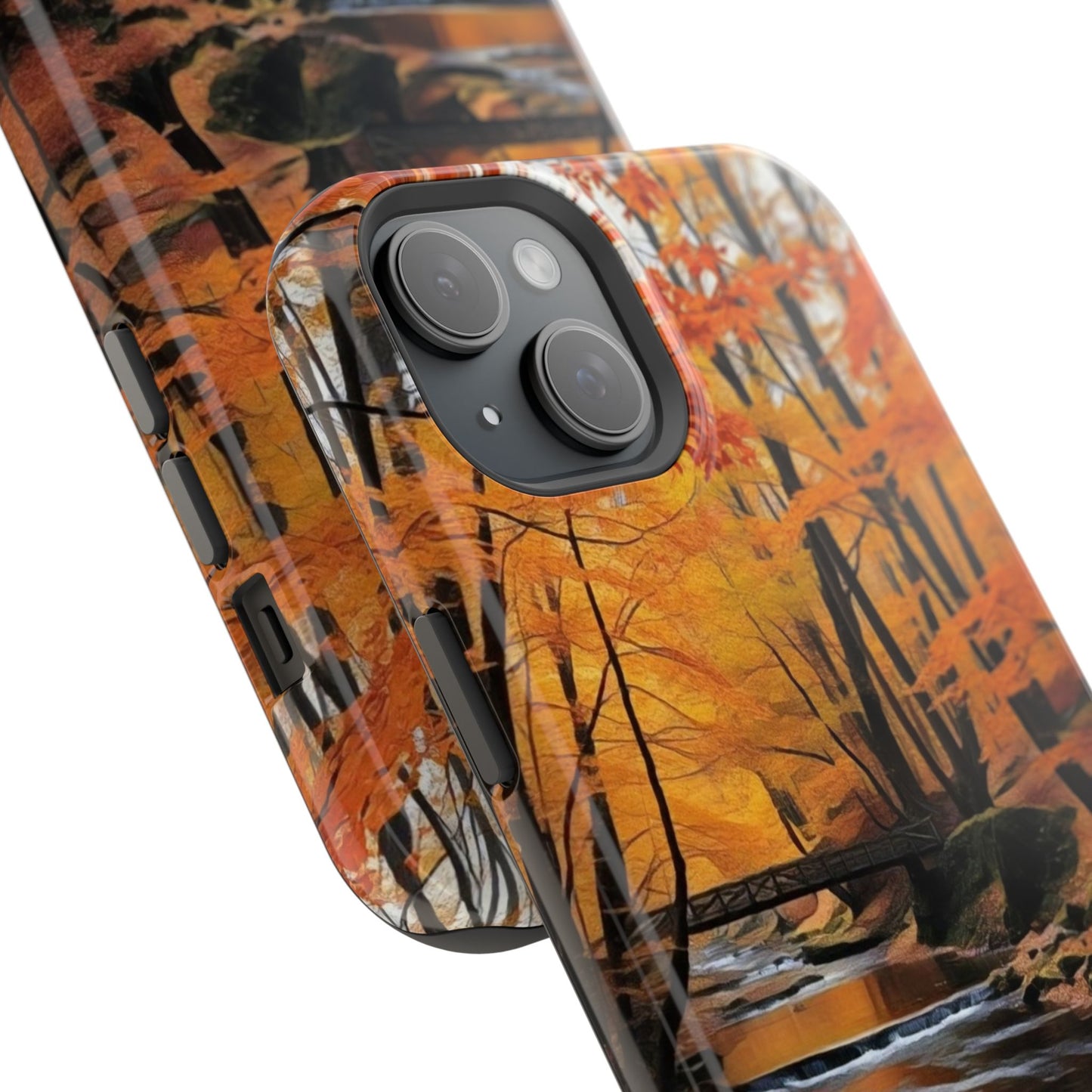 Phone Cases - Whispers of Autumn's Flow by Chaia Malana