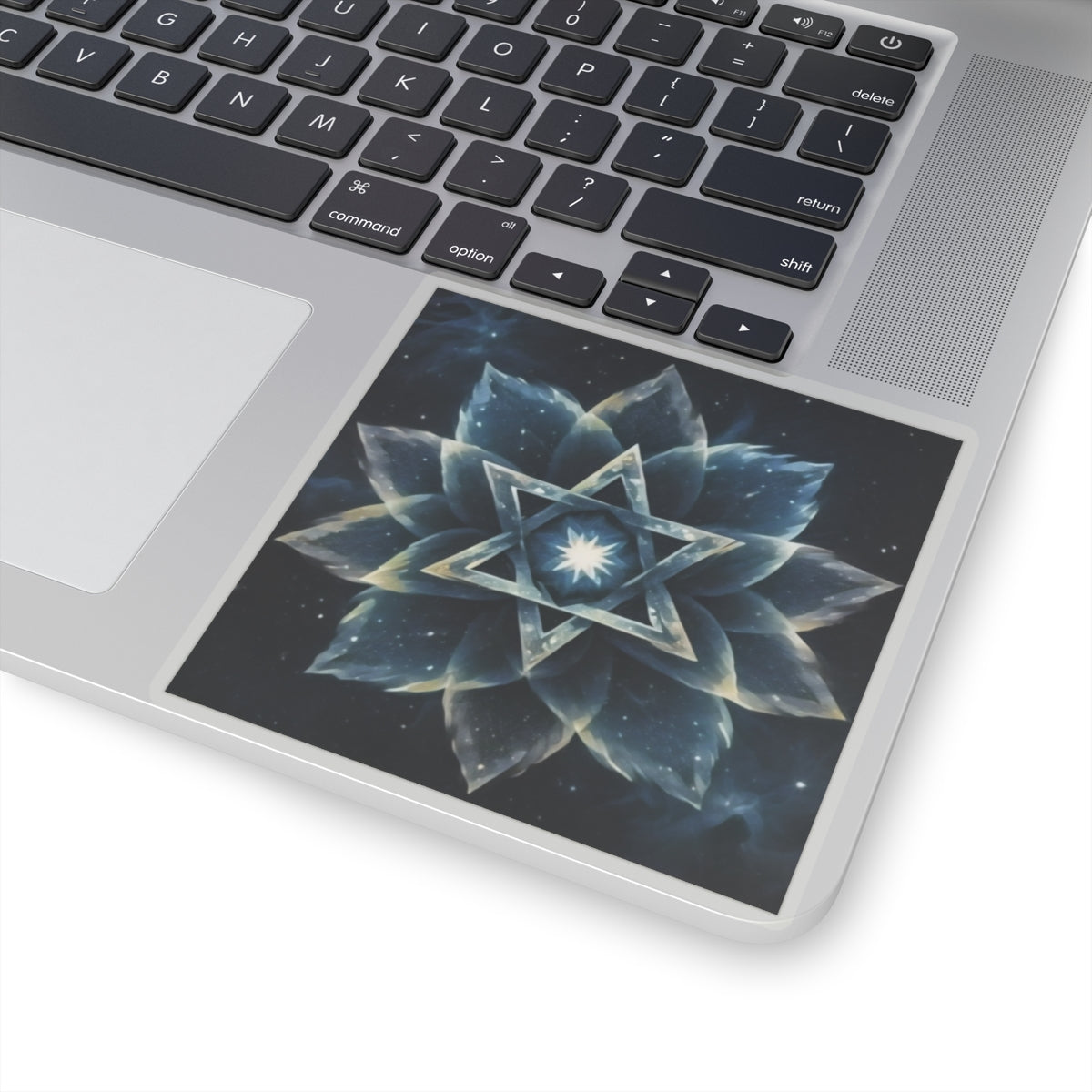 Sticker - "Cosmic Bloom" Star of David Full Art Print