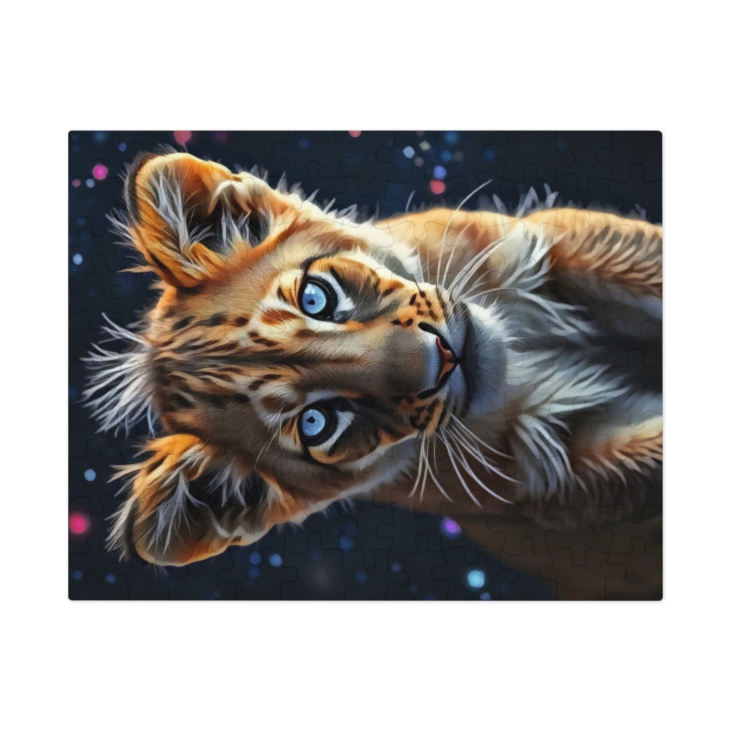 Jigsaw Puzzle - Starlit Gaze Lion Cub Art