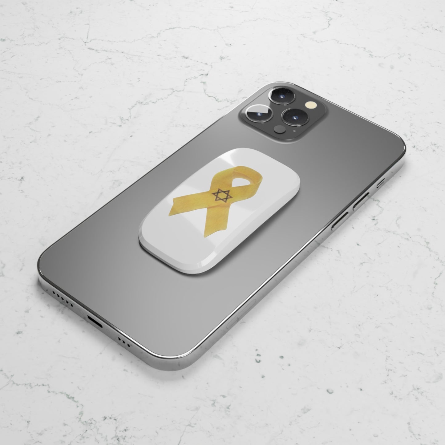 Phone Grip: Yellow Ribbon Hostage Support Design