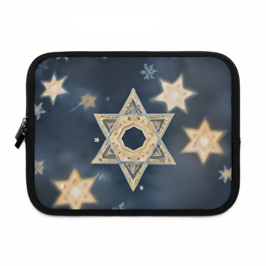 Jewish Star of David Winter Design "Celestial Glow" by Chaia Malana