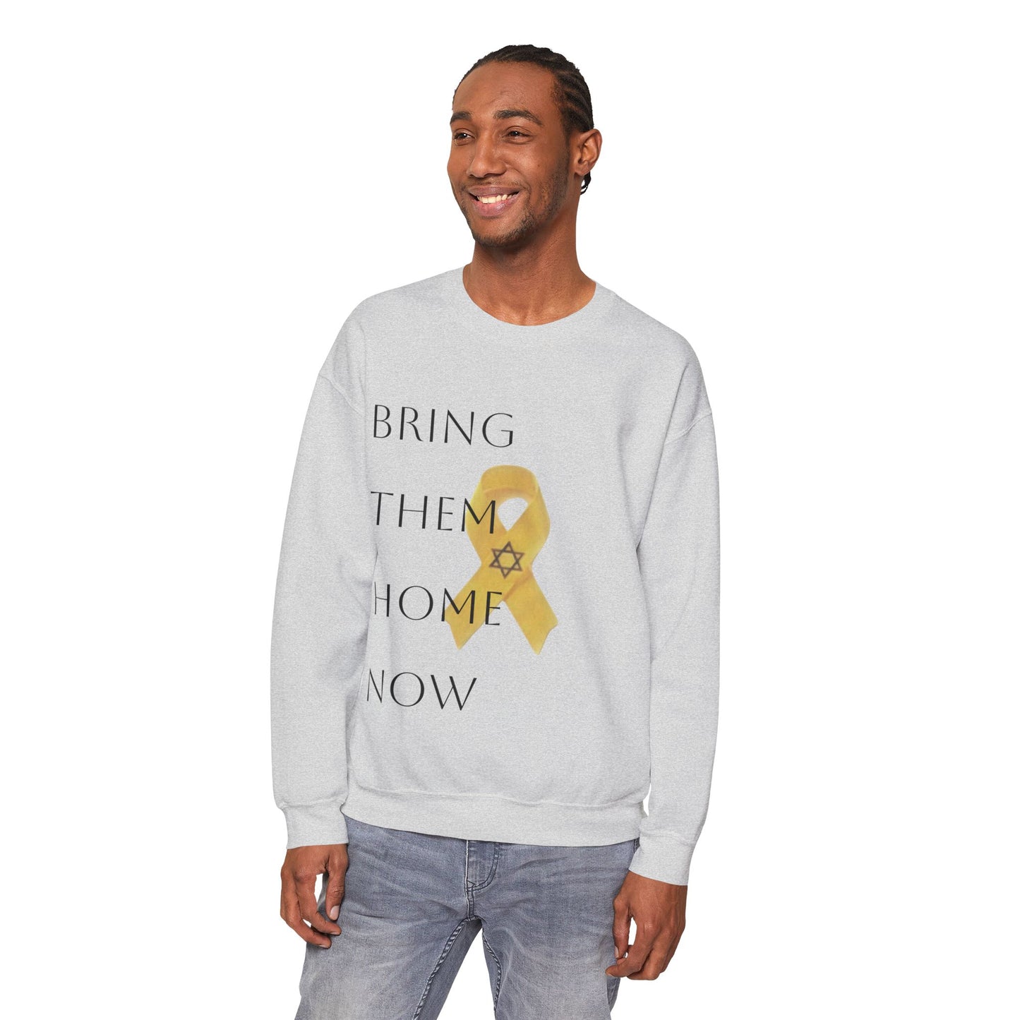 Sweatshirt Yellow Ribbon Bring Them Home Now Design by Chaia Malana