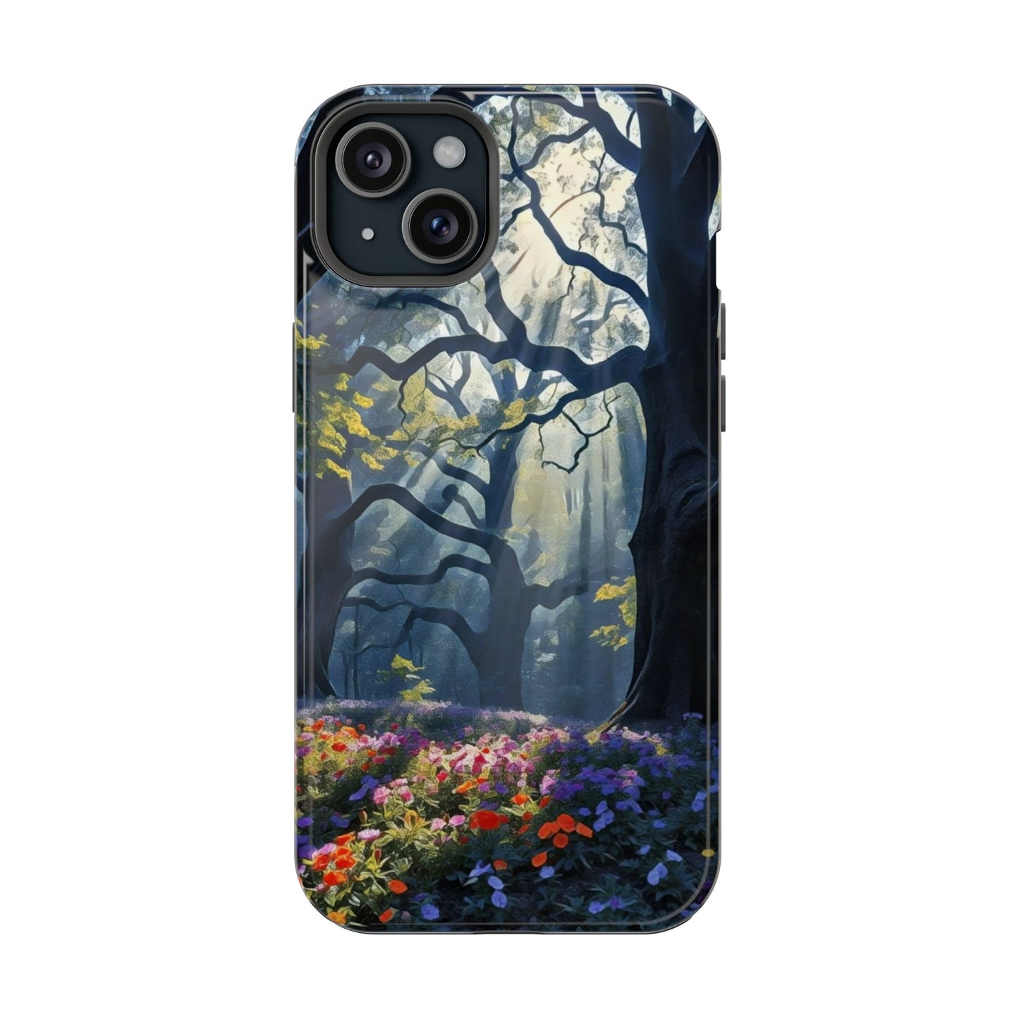 Phone Cases - Fantasy Woodland Scene Art Painting Design - "Enchanted Morning in the Woodland Grove"