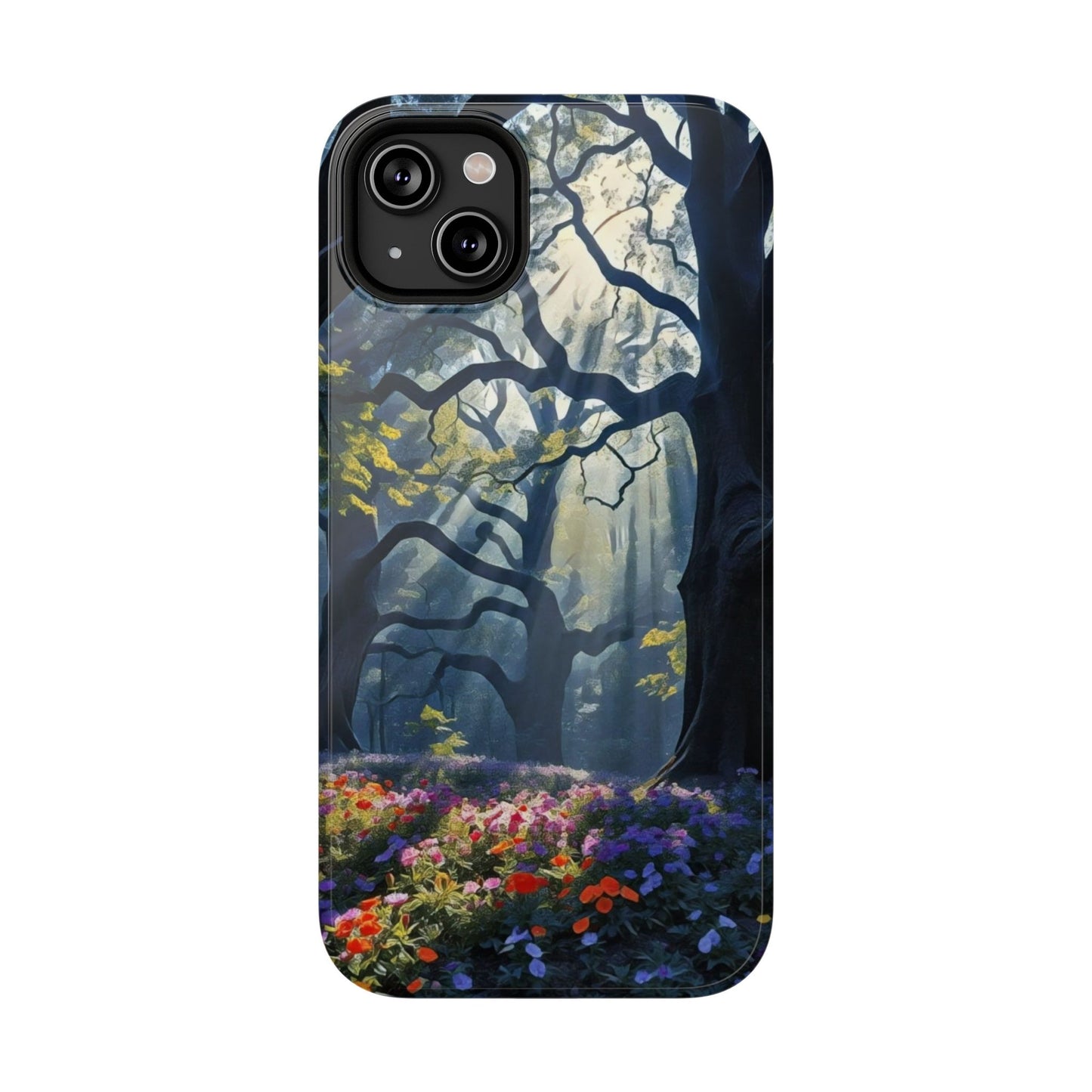 Phone Cases - Fantasy Woodland Scene Art Painting Design - "Enchanted Morning in the Woodland Grove"