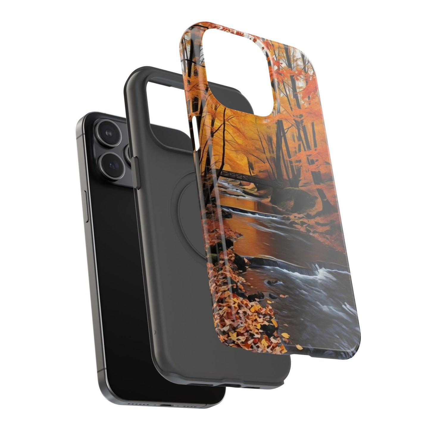 Phone Cases - Whispers of Autumn's Flow by Chaia Malana