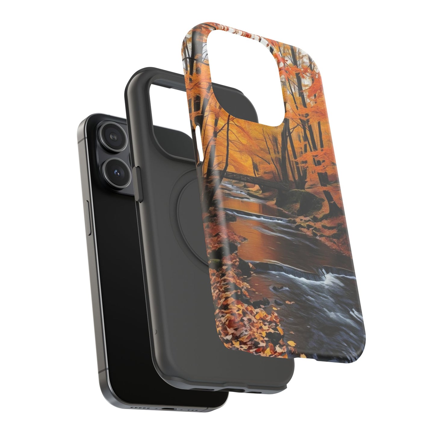 Phone Cases - Whispers of Autumn's Flow by Chaia Malana