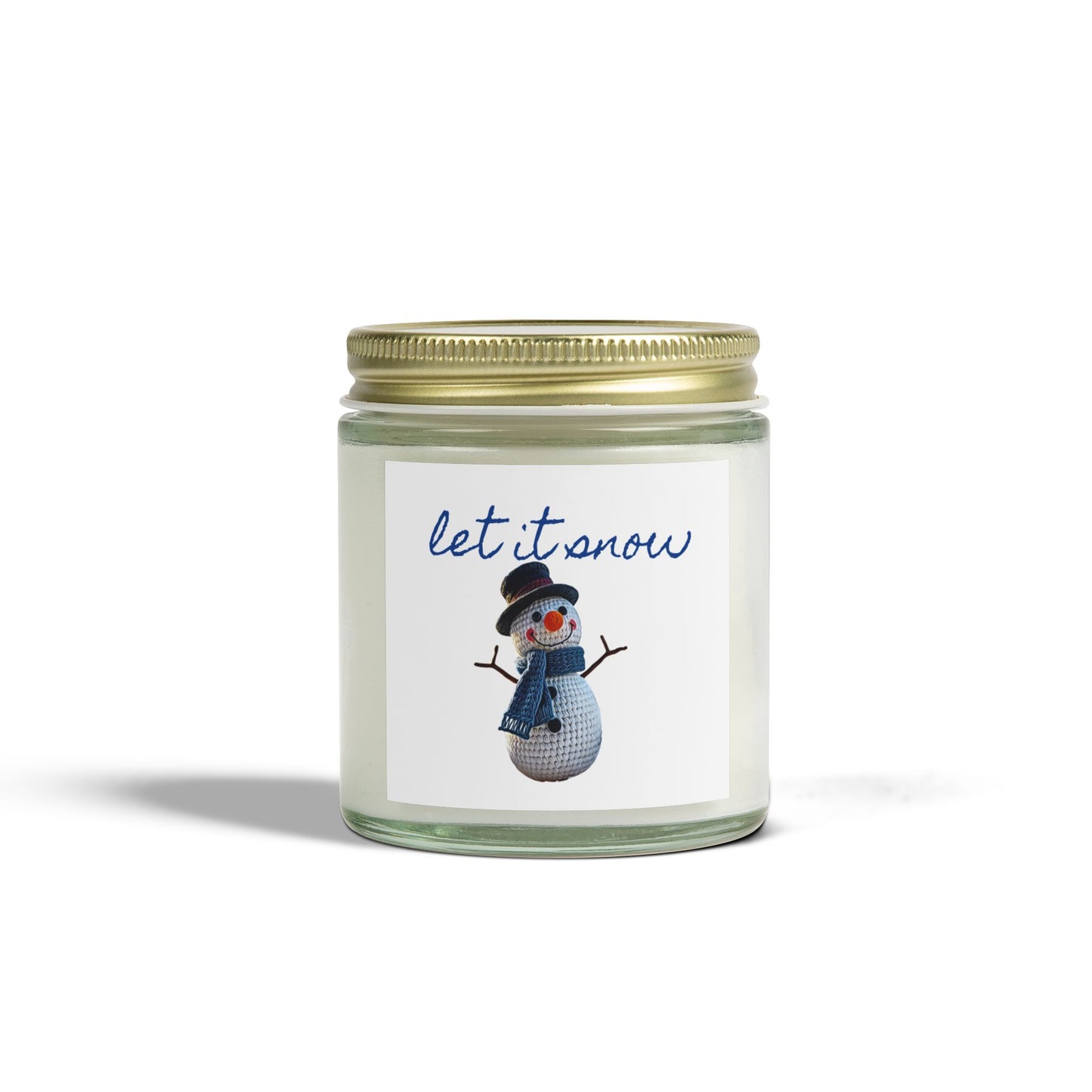 Candle Snowman Design Scented Candle